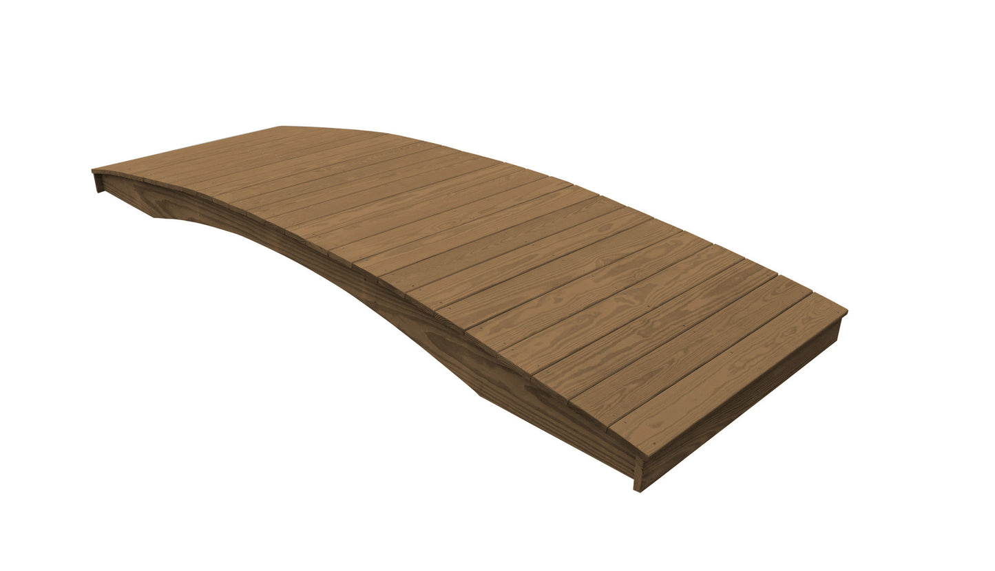 Backyard Crafts Pressure Treated Pine 4'  x  12' Plank Garden Bridge - LEAD TIME TO SHIP 10 BUSINESS DAYS