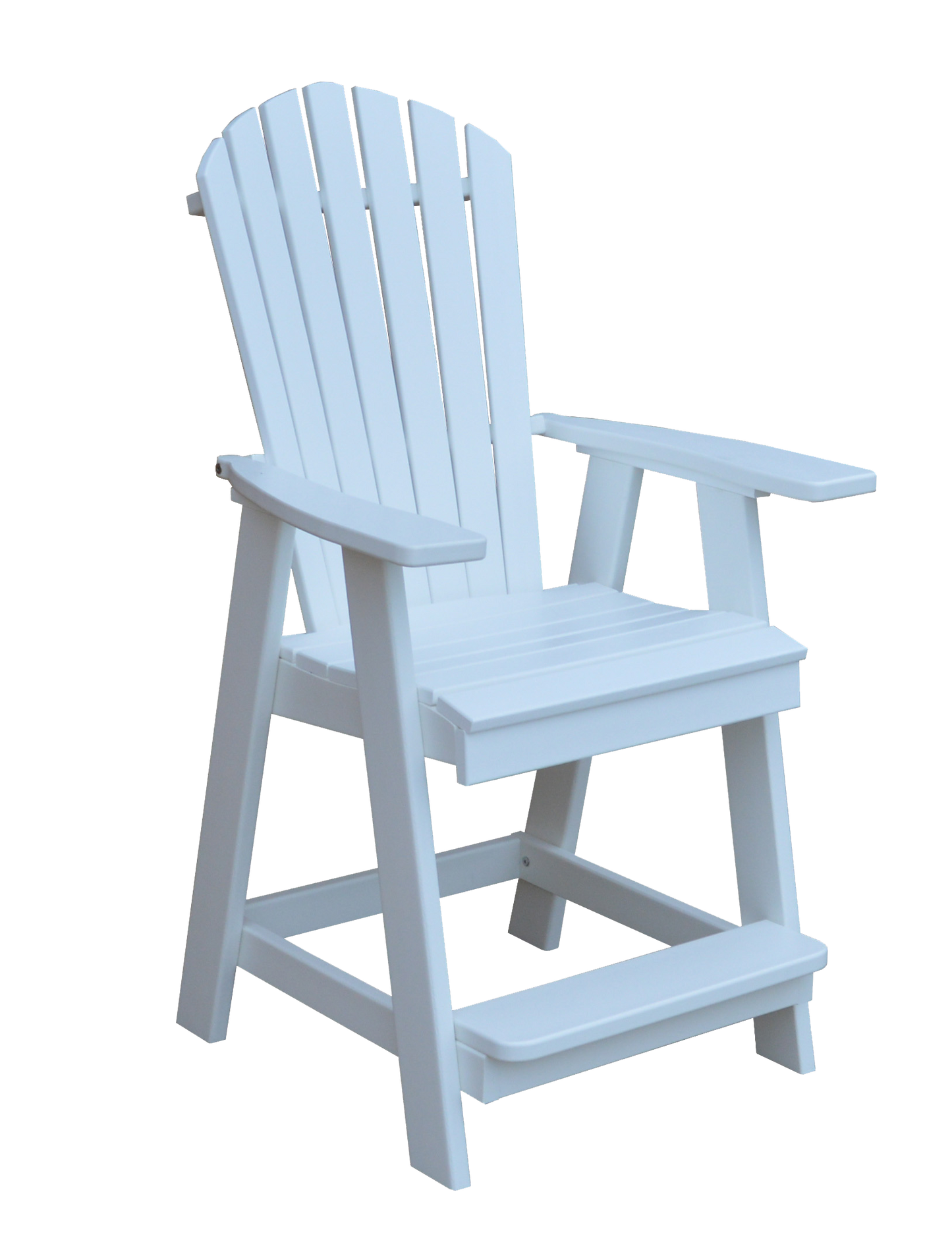Bryton Park Poly Furniture Recycled Plastic Fanback Balcony Chair (Counter Height) - LEAD TIME TO SHIP 10 BUSINESS DAYS
