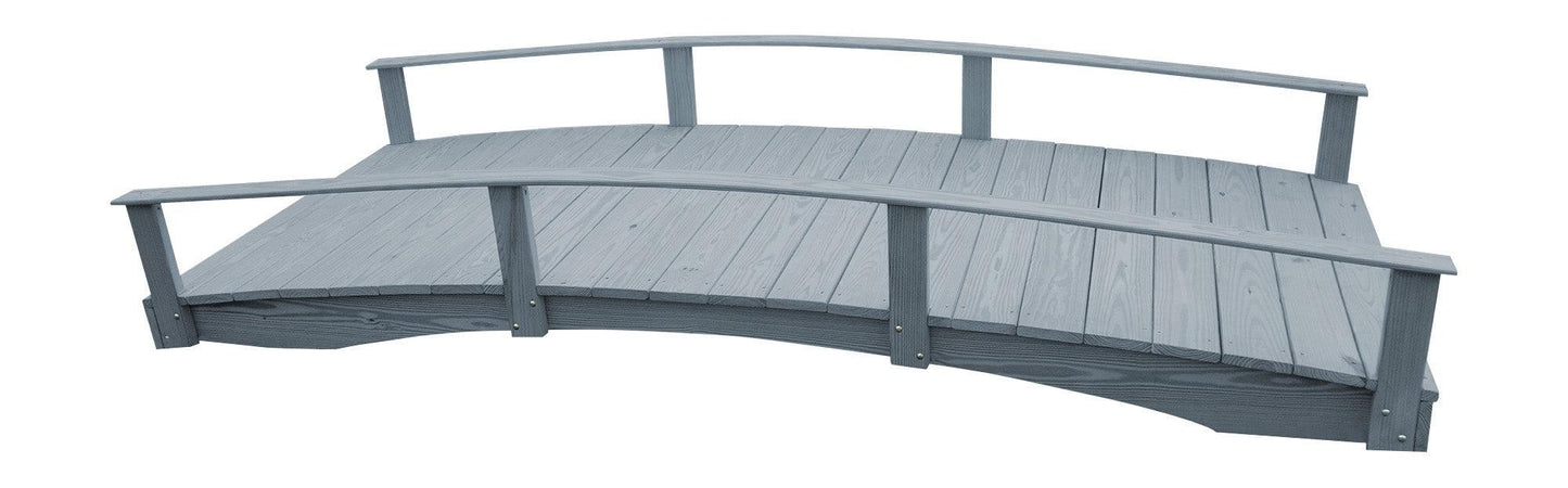 Backyard Crafts Pressure Treated Pine 4'  x  12' Oriental Garden Bridge - LEAD TIME TO SHIP 10 BUSINESS DAYS