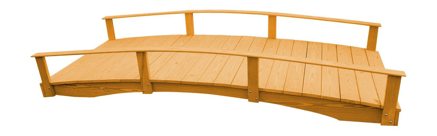 Backyard Crafts Pressure Treated Pine 4'  x  12' Oriental Garden Bridge - LEAD TIME TO SHIP 10 BUSINESS DAYS