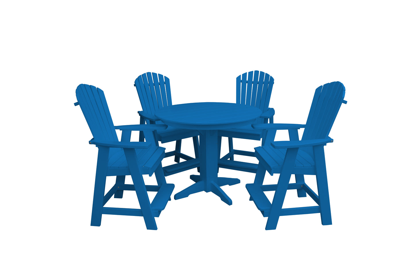 Bryton Park Poly Furniture Recycled Plastic 5 Piece Balcony Table Set  (Counter Height) - LEAD TIME TO SHIP 10 BUSINESS DAYS