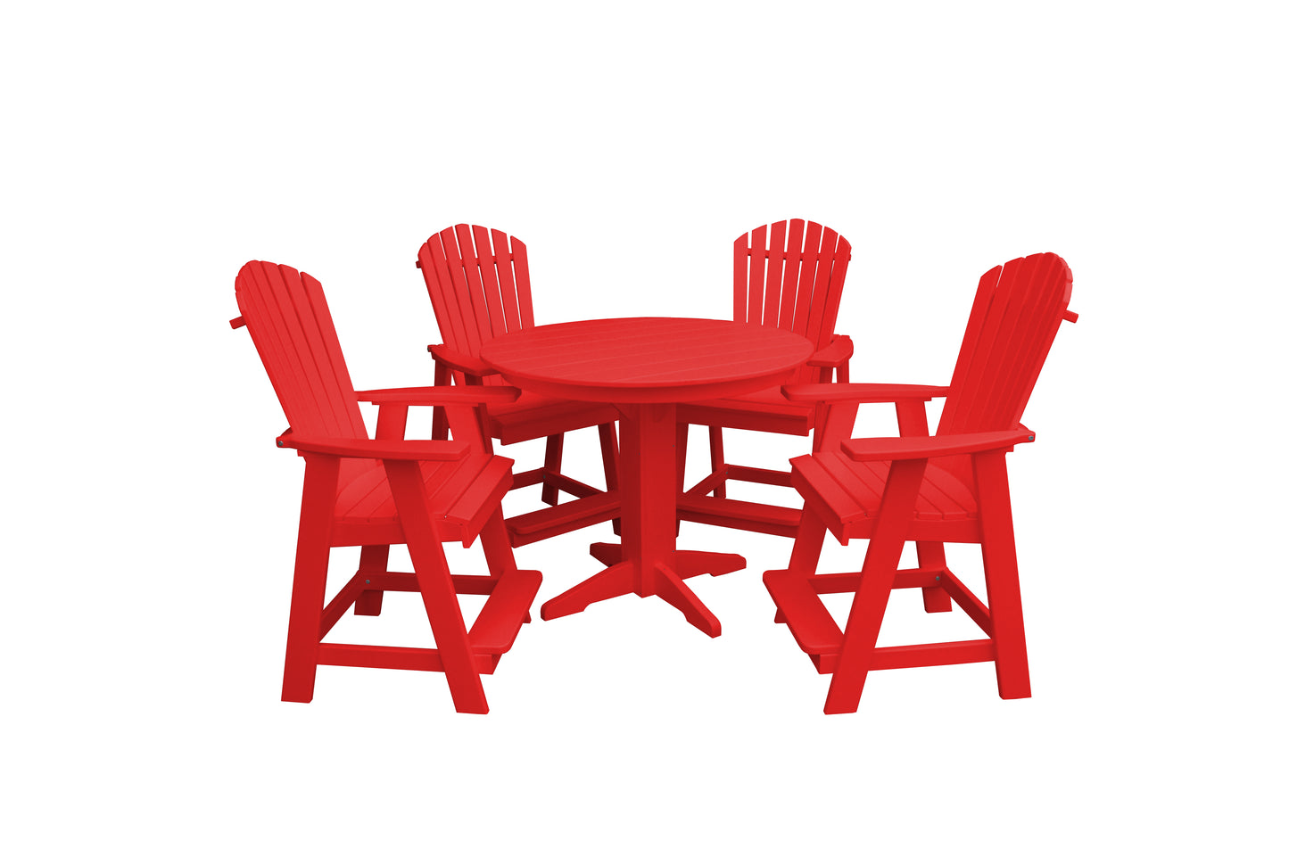 Bryton Park Poly Furniture Recycled Plastic 5 Piece Balcony Table Set  (Counter Height) - LEAD TIME TO SHIP 10 BUSINESS DAYS