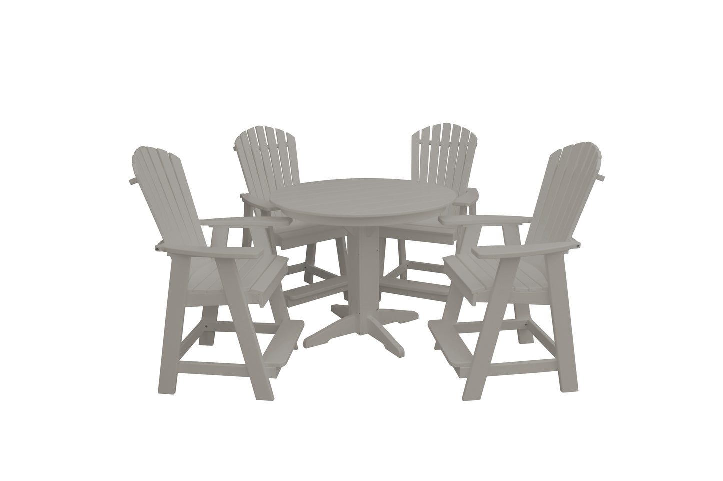 Bryton Park Poly Furniture Recycled Plastic 5 Piece Balcony Table Set  (Counter Height) - LEAD TIME TO SHIP 10 BUSINESS DAYS