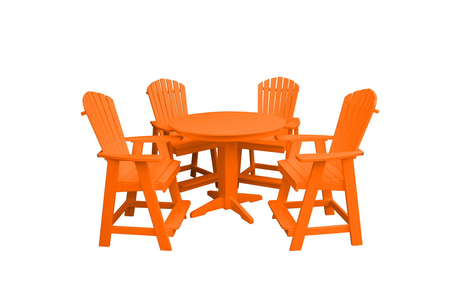 Bryton Park Poly Furniture Recycled Plastic 5 Piece Balcony Table Set  (Counter Height) - LEAD TIME TO SHIP 10 BUSINESS DAYS