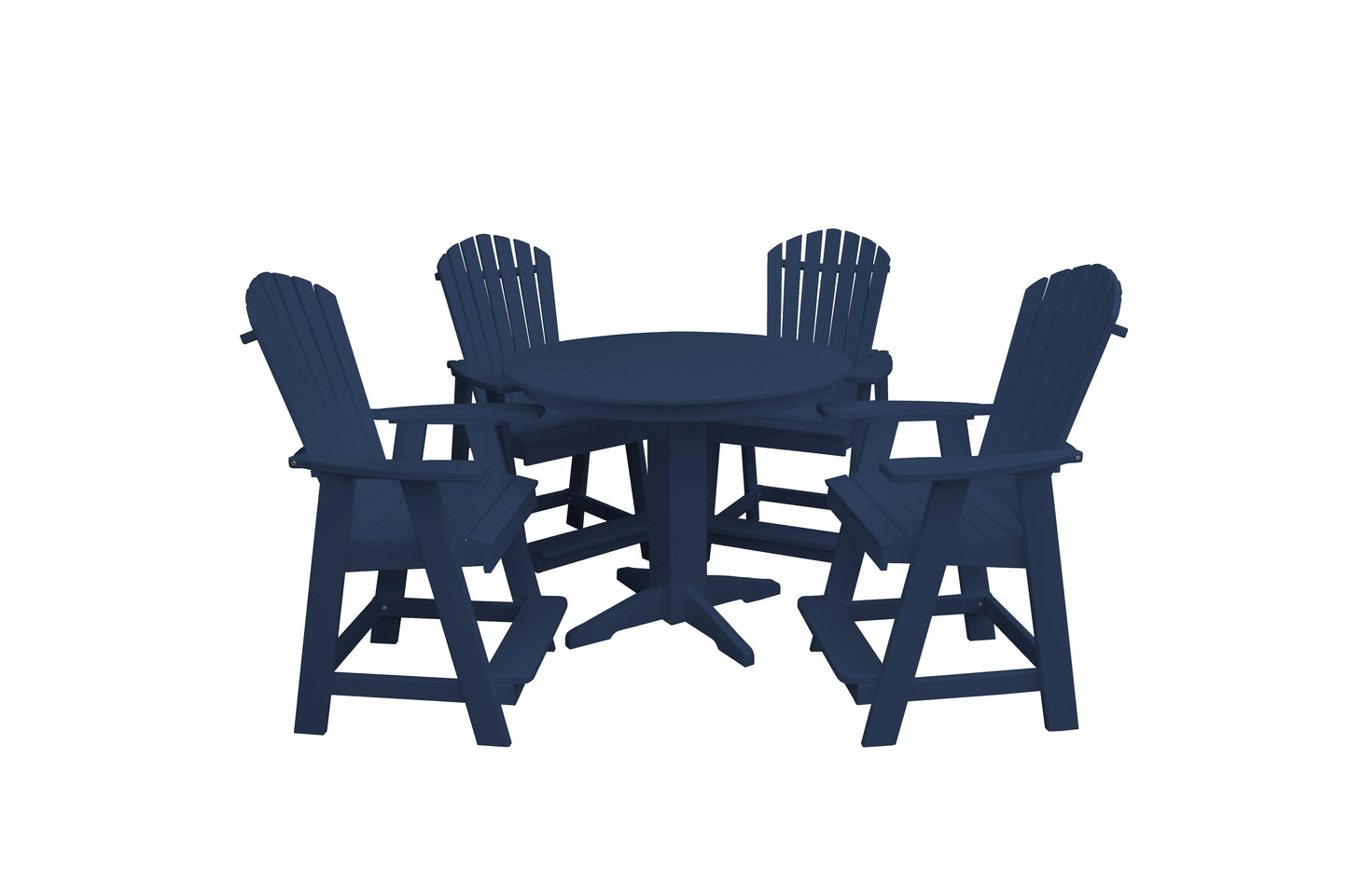 Bryton Park Poly Furniture Recycled Plastic 5 Piece Balcony Table Set  (Counter Height) - LEAD TIME TO SHIP 10 BUSINESS DAYS