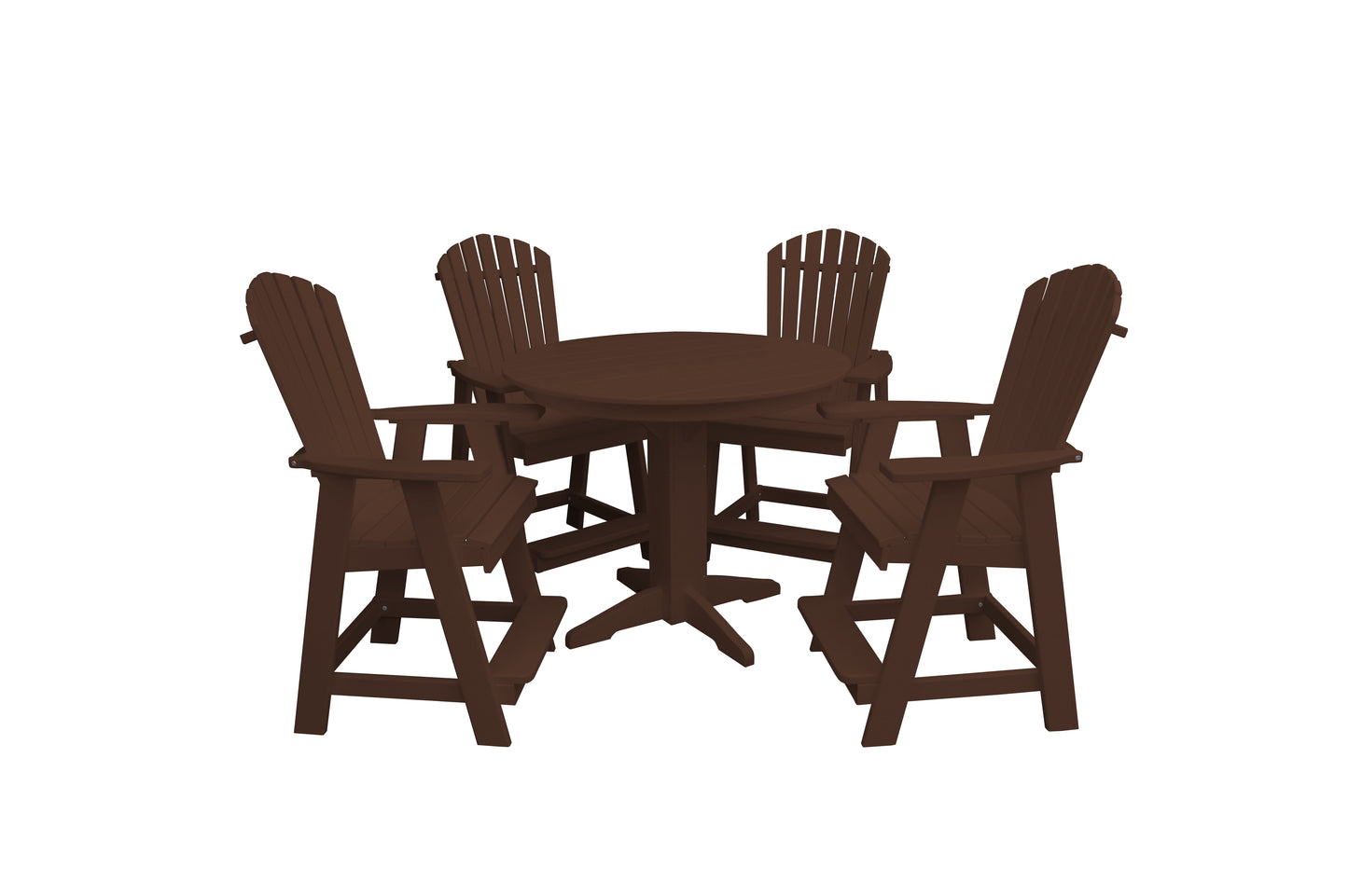 Bryton Park Poly Furniture Recycled Plastic 5 Piece Balcony Table Set  (Counter Height) - LEAD TIME TO SHIP 10 BUSINESS DAYS