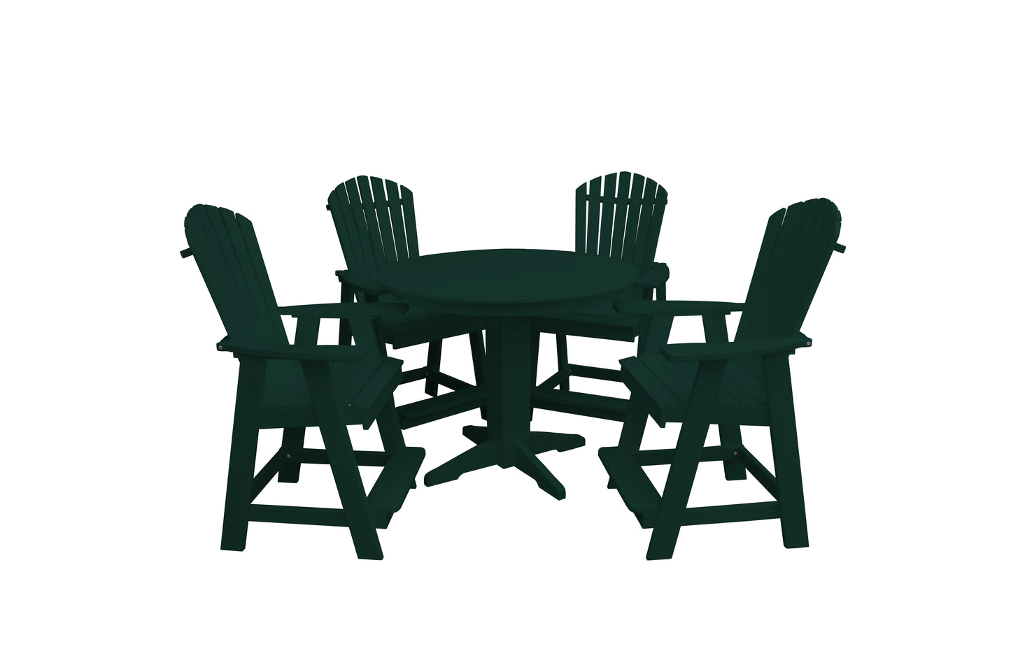 Bryton Park Poly Furniture Recycled Plastic 5 Piece Balcony Table Set  (Counter Height) - LEAD TIME TO SHIP 10 BUSINESS DAYS