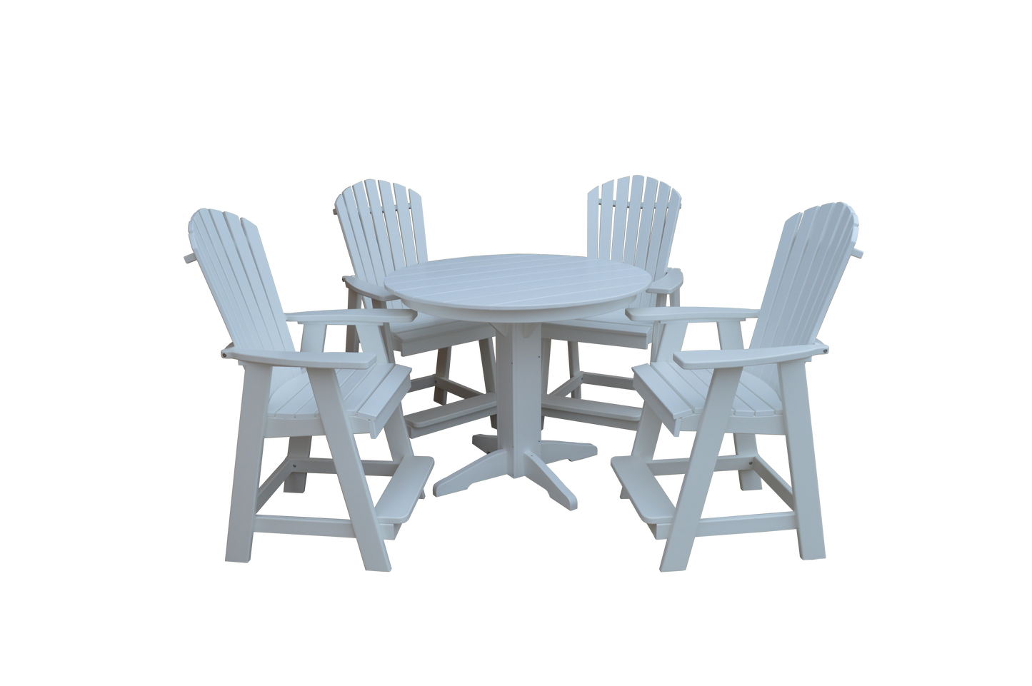 Bryton Park Poly Furniture Recycled Plastic 5 Piece Balcony Table Set  (Counter Height) - LEAD TIME TO SHIP 10 BUSINESS DAYS