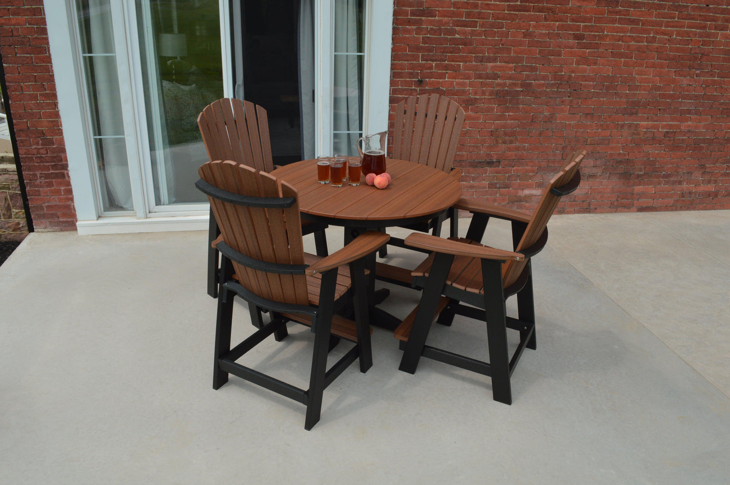 Bryton Park Poly Furniture Recycled Plastic 5 Piece Balcony Table Set  (Counter Height) - LEAD TIME TO SHIP 10 BUSINESS DAYS