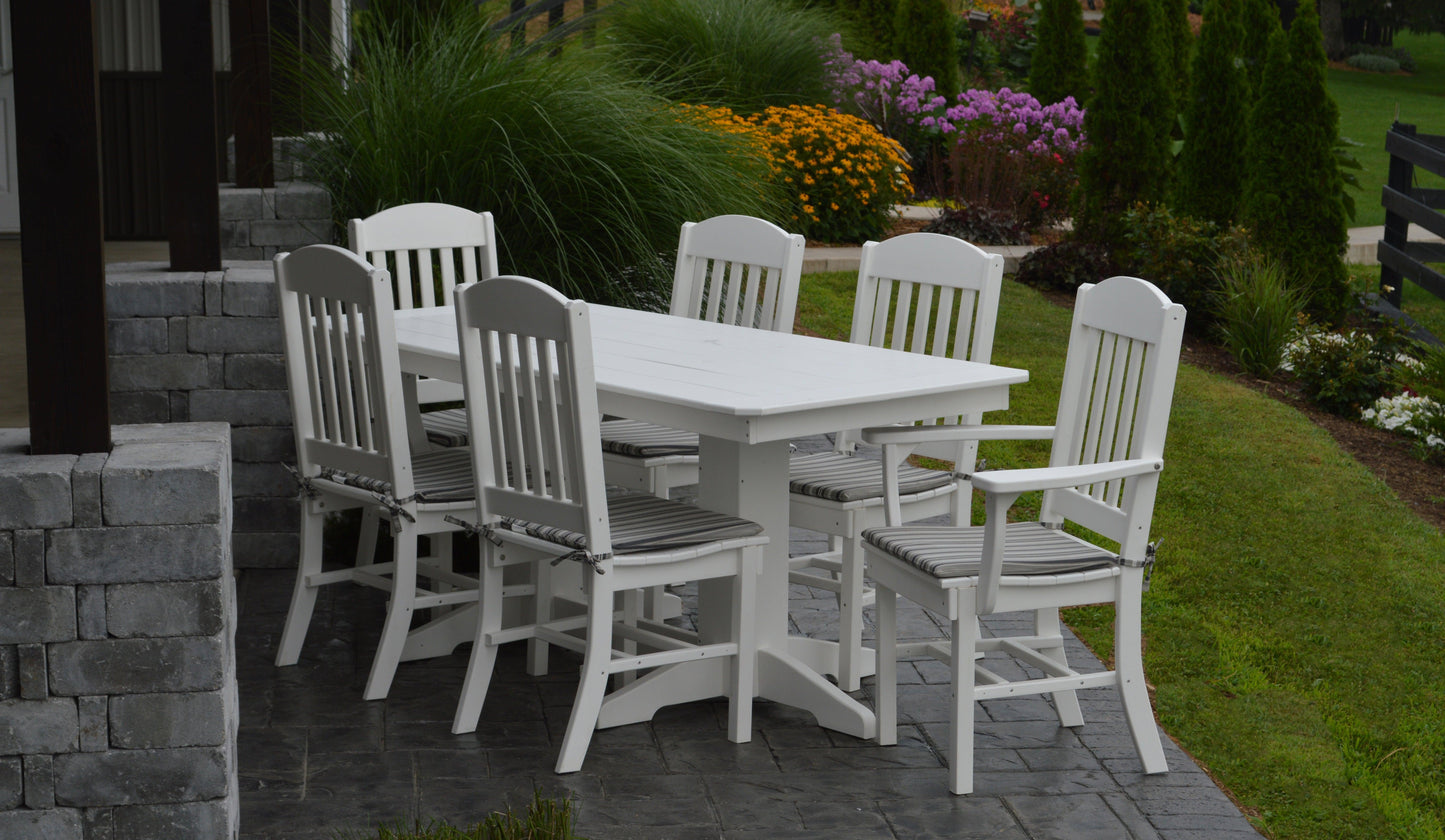 Bryton Park Poly Furniture Recycled Plastic 7 Piece Classic Dining Set - LEAD TIME TO SHIP 3 WEEKS OR LESS