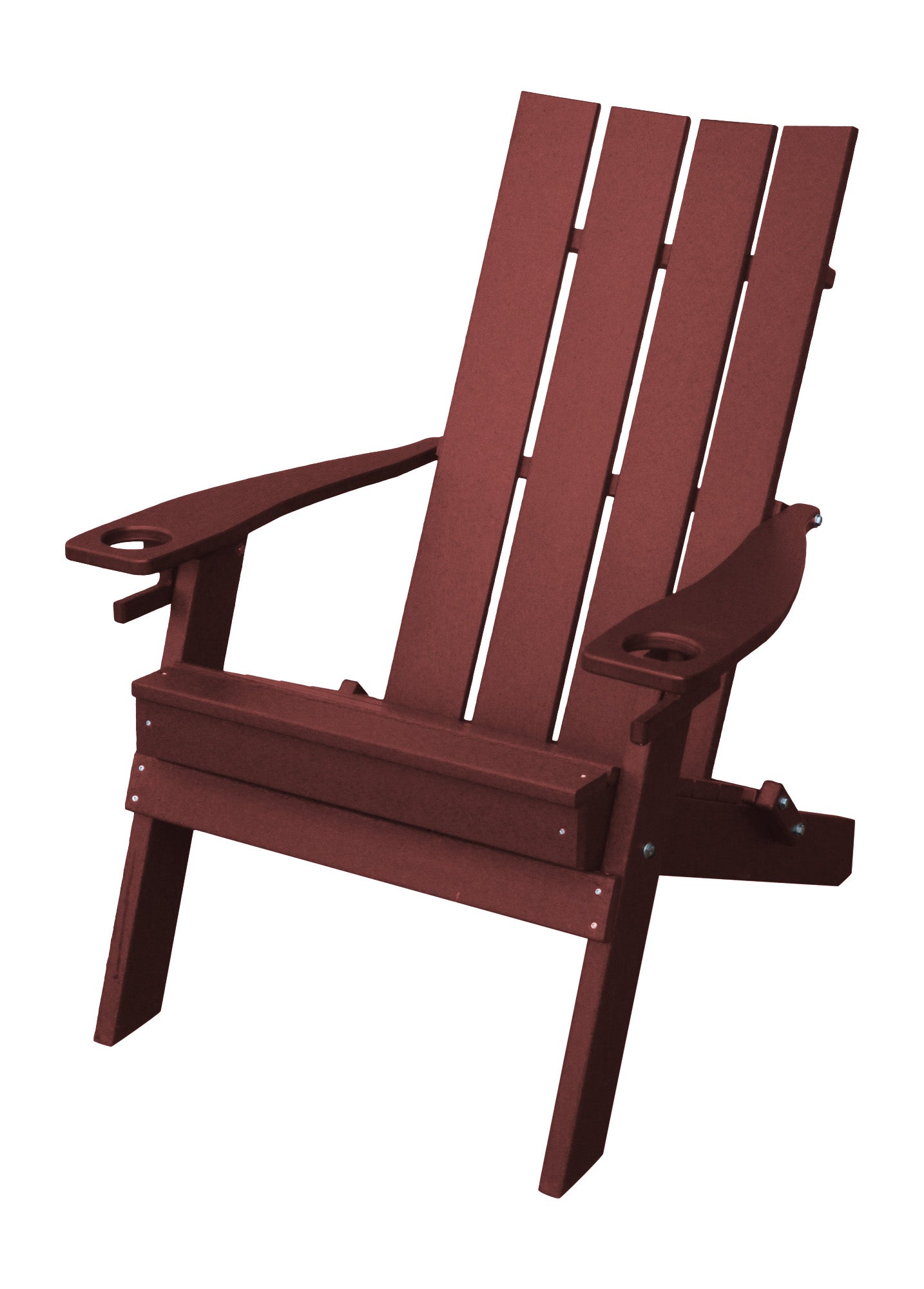 Bryton Park Poly Furniture  Amish Made Poly Hampton Folding Adirondack Chair w/2 cupholders - LEAD TIME TO SHIP 10 BUSINESS DAYS