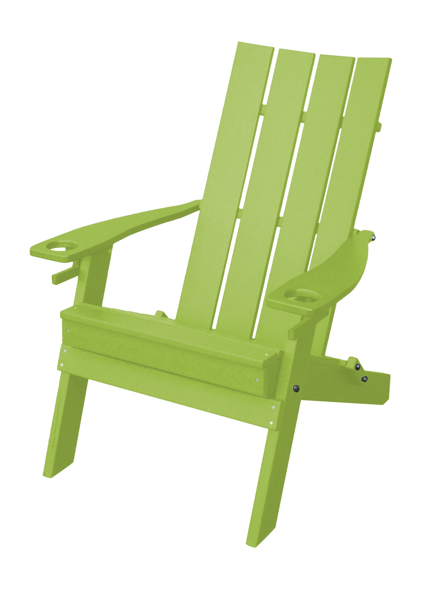 Bryton Park Poly Furniture  Amish Made Poly Hampton Folding Adirondack Chair w/2 cupholders - LEAD TIME TO SHIP 10 BUSINESS DAYS