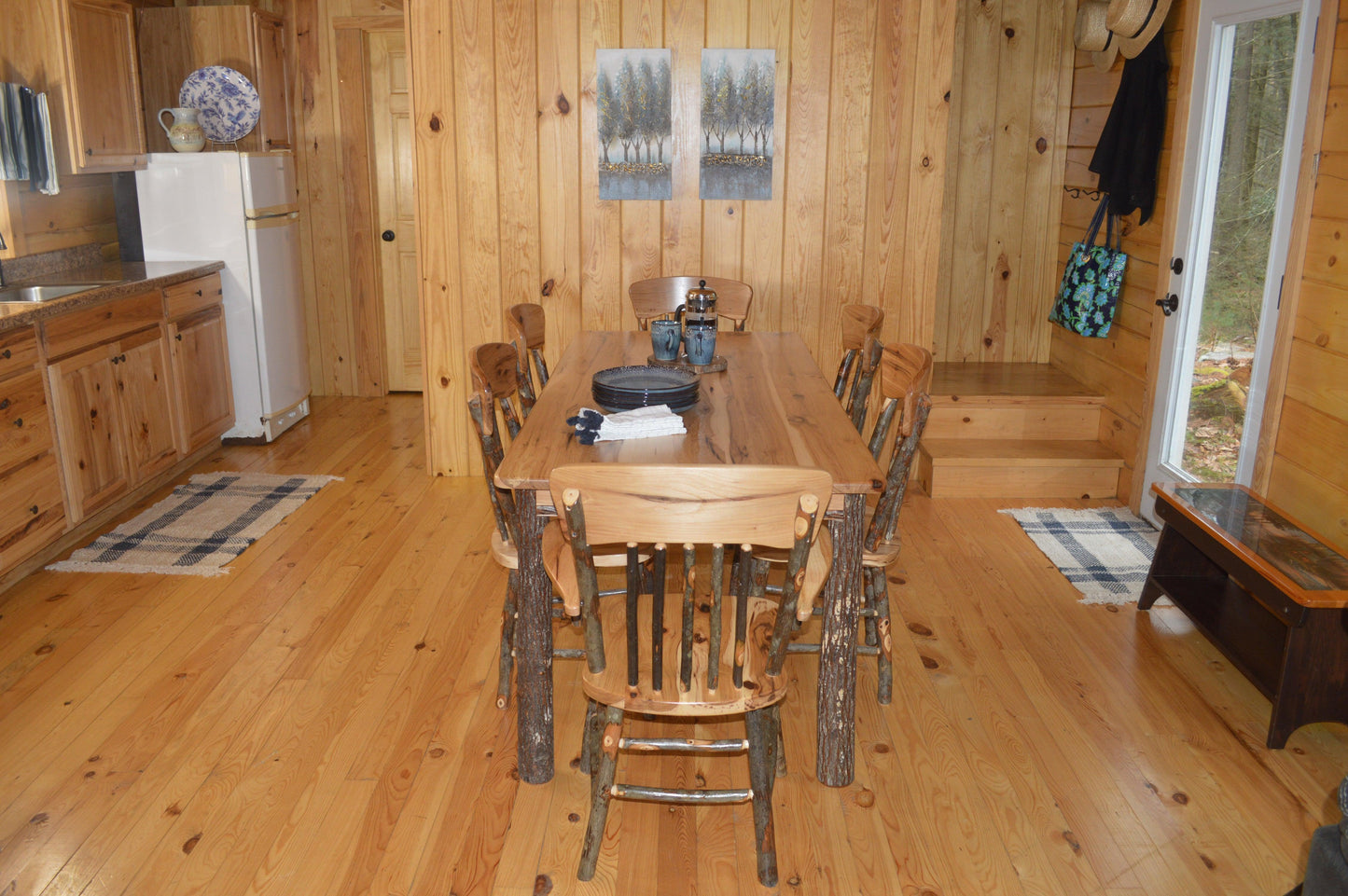 A&L Furniture Co. Timberlux Rustic Hickory 6' Farm Table - LEAD TIME TO SHIP 10 BUSINESS DAYS