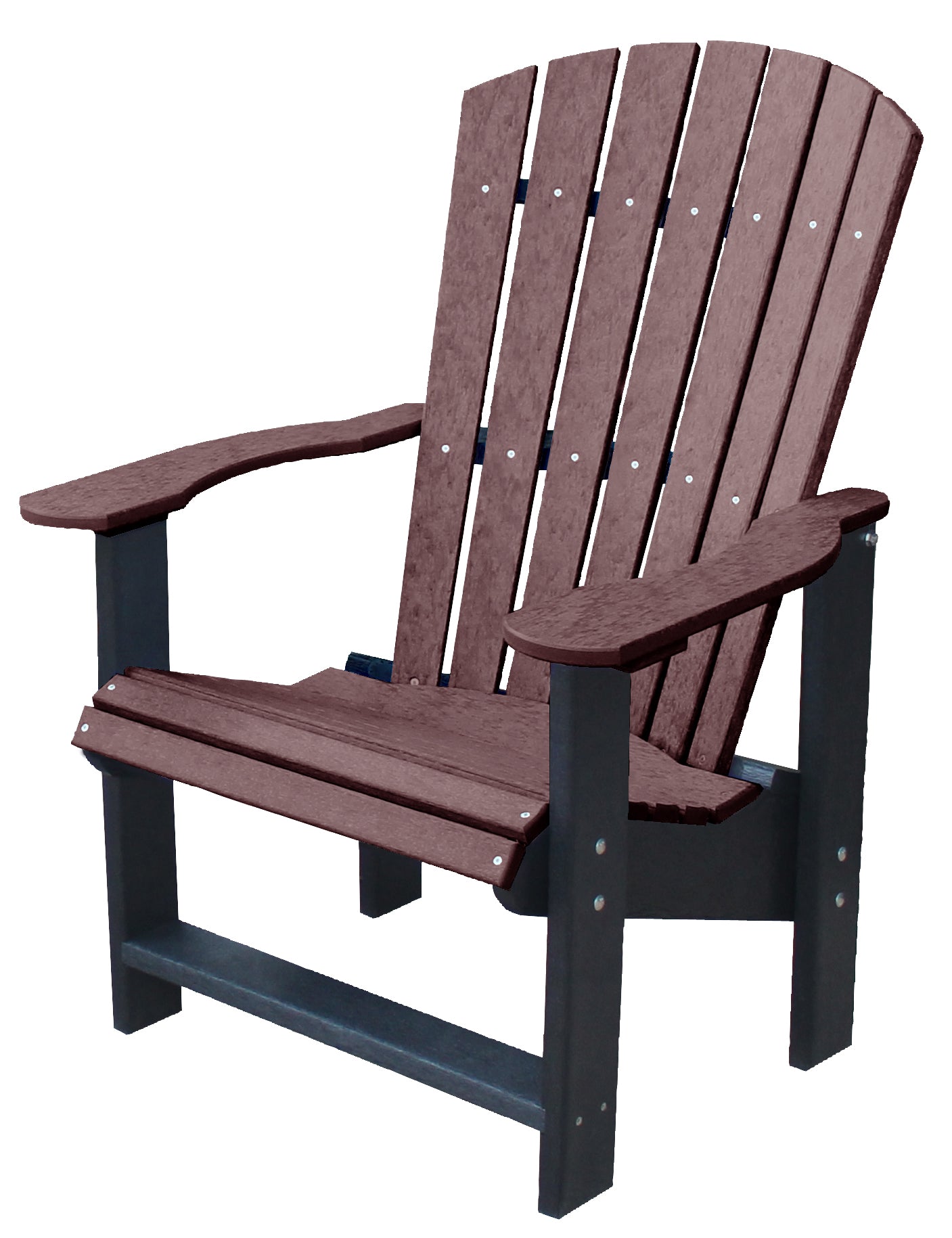 Wildridge LCC-112 Recycled Plastic Heritage Upright Adirondack Chair with Elevated Seat Height (QUICK SHIP) - LEAD TIME TO SHIP 3 TO 4 BUSINESS DAYS