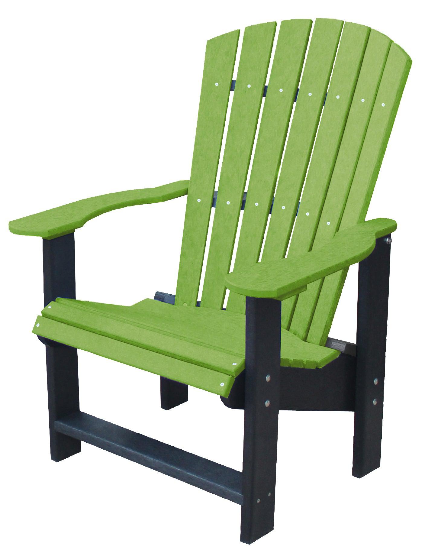 Wildridge LCC-112 Recycled Plastic Heritage Upright Adirondack Chair with Elevated Seat Height (QUICK SHIP) - LEAD TIME TO SHIP 3 TO 4 BUSINESS DAYS