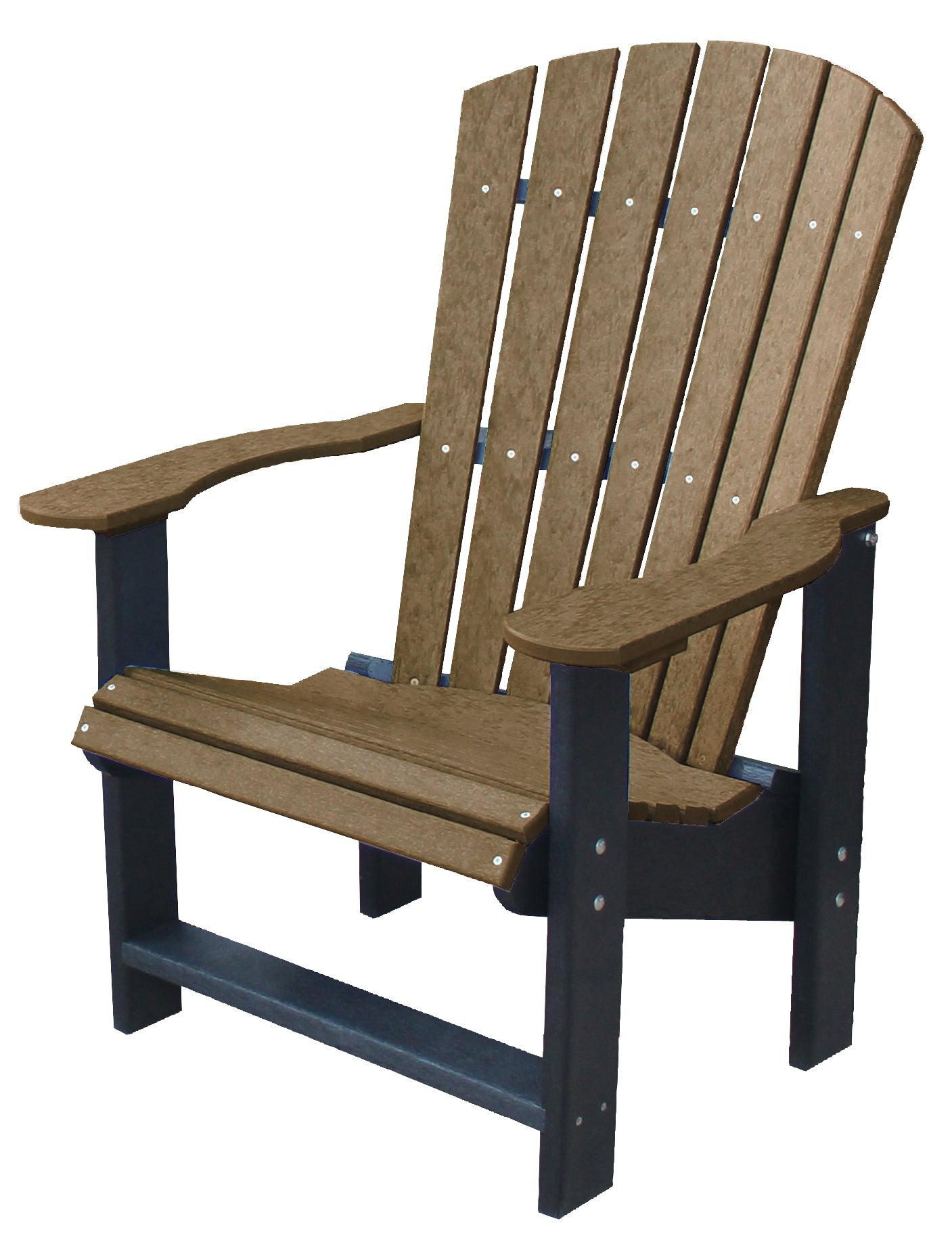 Wildridge LCC-112 Recycled Plastic Heritage Upright Adirondack Chair (QUICK SHIP) - LEAD TIME TO SHIP 3 TO 4 BUSINESS DAYS