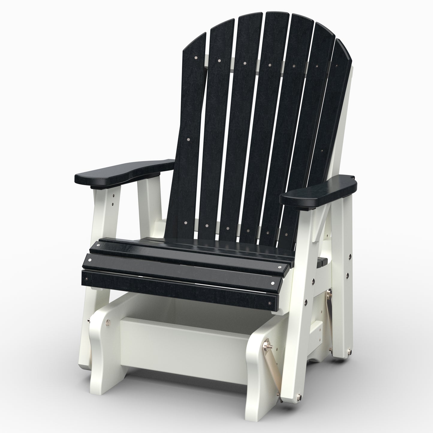 Wildridge Outdoor Recycled Plastic Heritage 2' Adirondack Glider (QUICK SHIP) - LEAD TIME TO SHIP 3 TO 4 BUSINESS DAYS