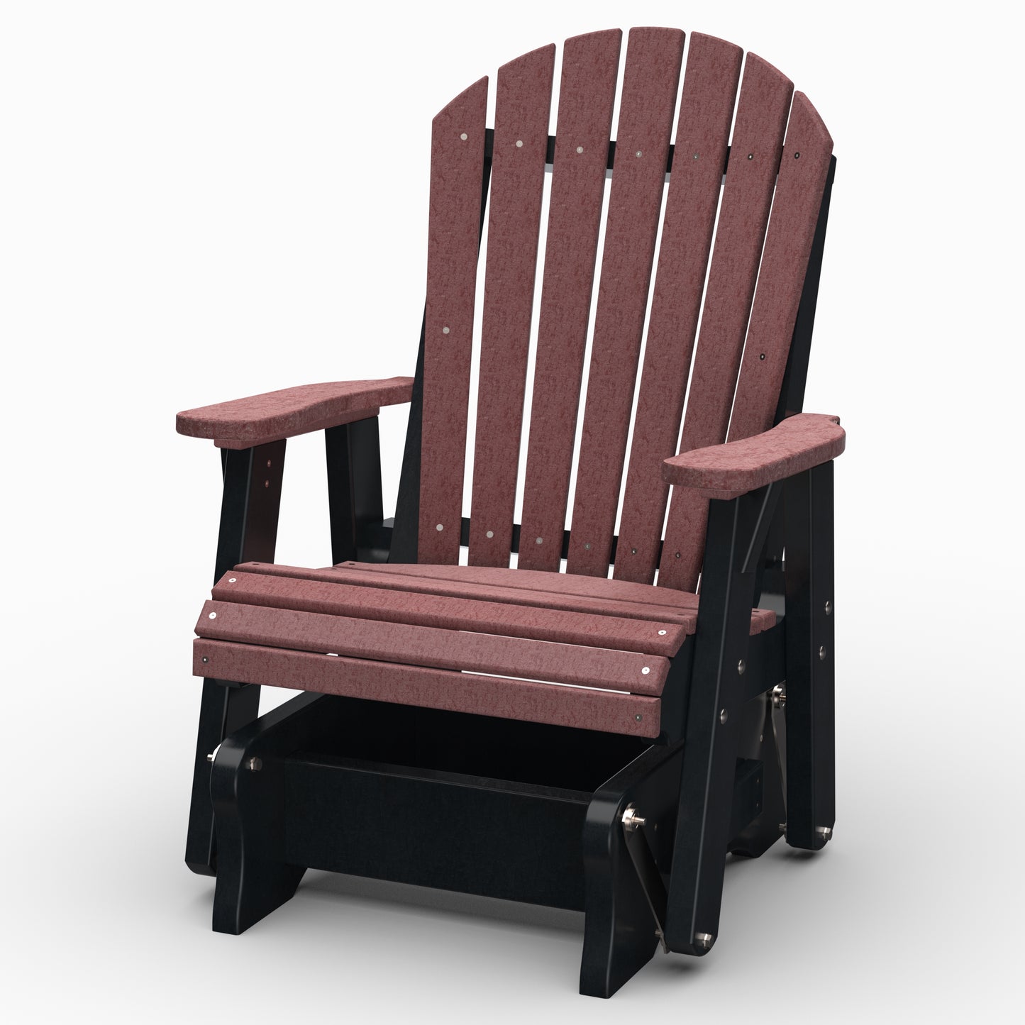 Wildridge Outdoor Recycled Plastic Heritage 2' Adirondack Glider (QUICK SHIP) - LEAD TIME TO SHIP 3 TO 4 BUSINESS DAYS