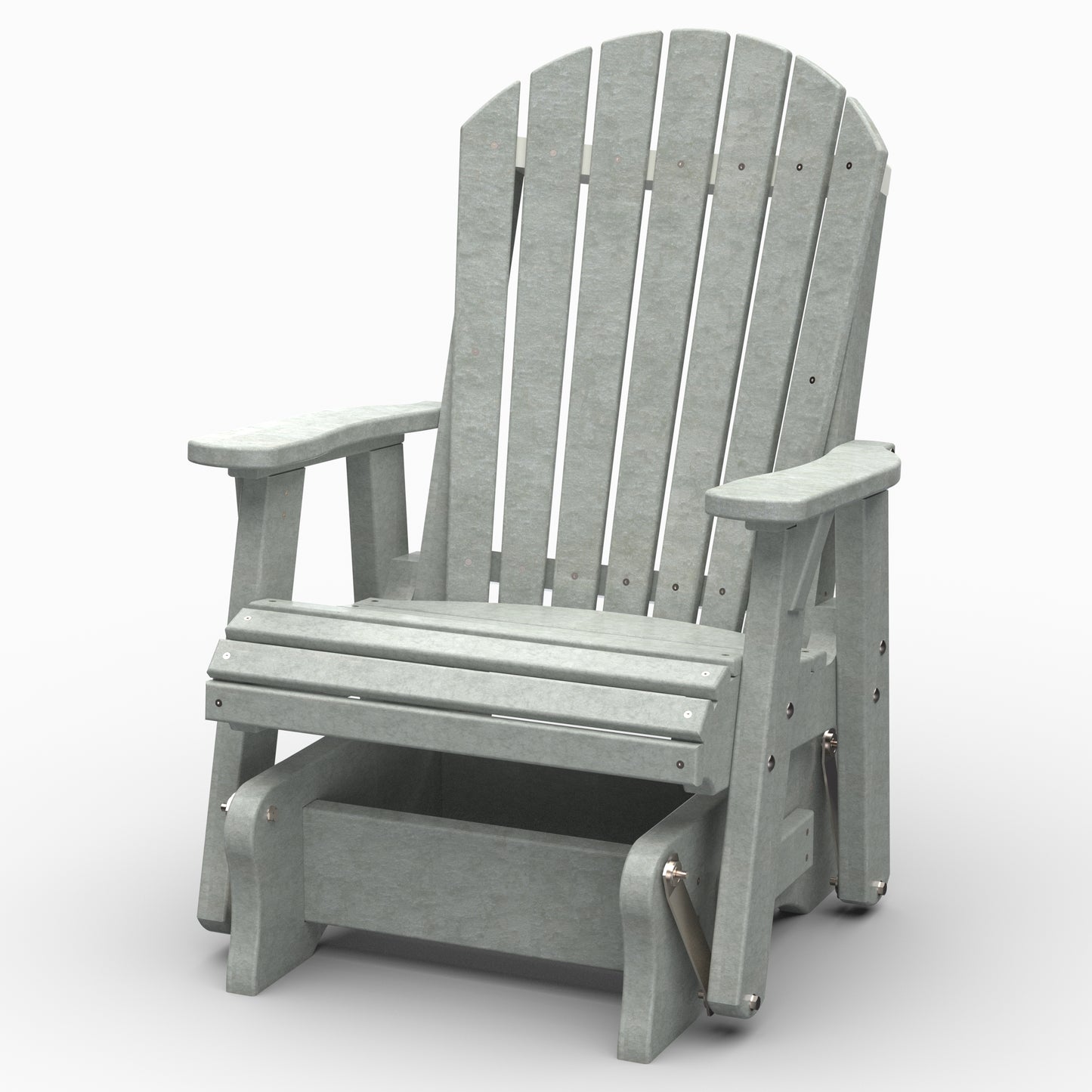 Wildridge Outdoor Recycled Plastic Heritage 2' Adirondack Glider (QUICK SHIP) - LEAD TIME TO SHIP 3 TO 4 BUSINESS DAYS