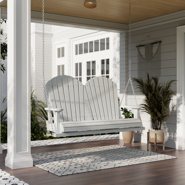 Small White Glider Bench White Porch Glider Bench - Main Image