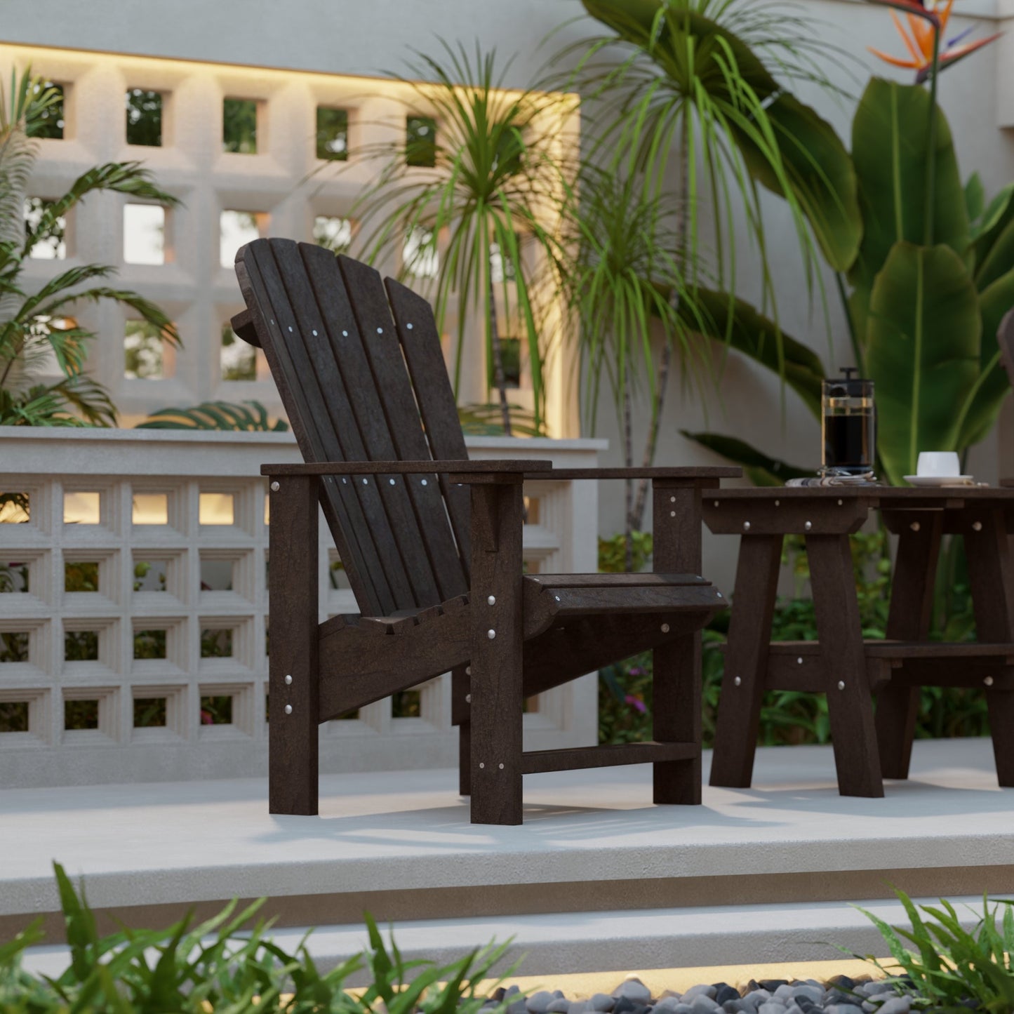 Wildridge Heritage Upright Adirondack Chair (QUICK SHIP) - LEAD TIME TO SHIP 5 BUSINESS DAYS OR LESS