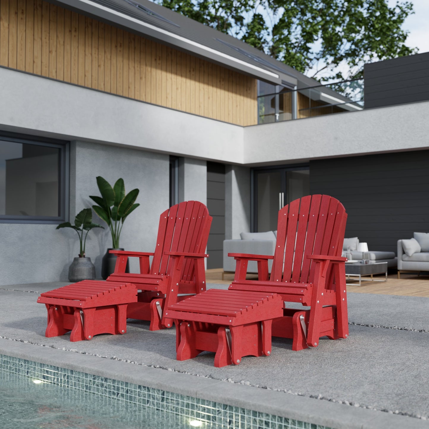 Wildridge Recycled Plastic Heritage Gliding Footrest (QUICK SHIP) - LEAD TIME TO SHIP 5 BUSINESS DAYS OR LESS