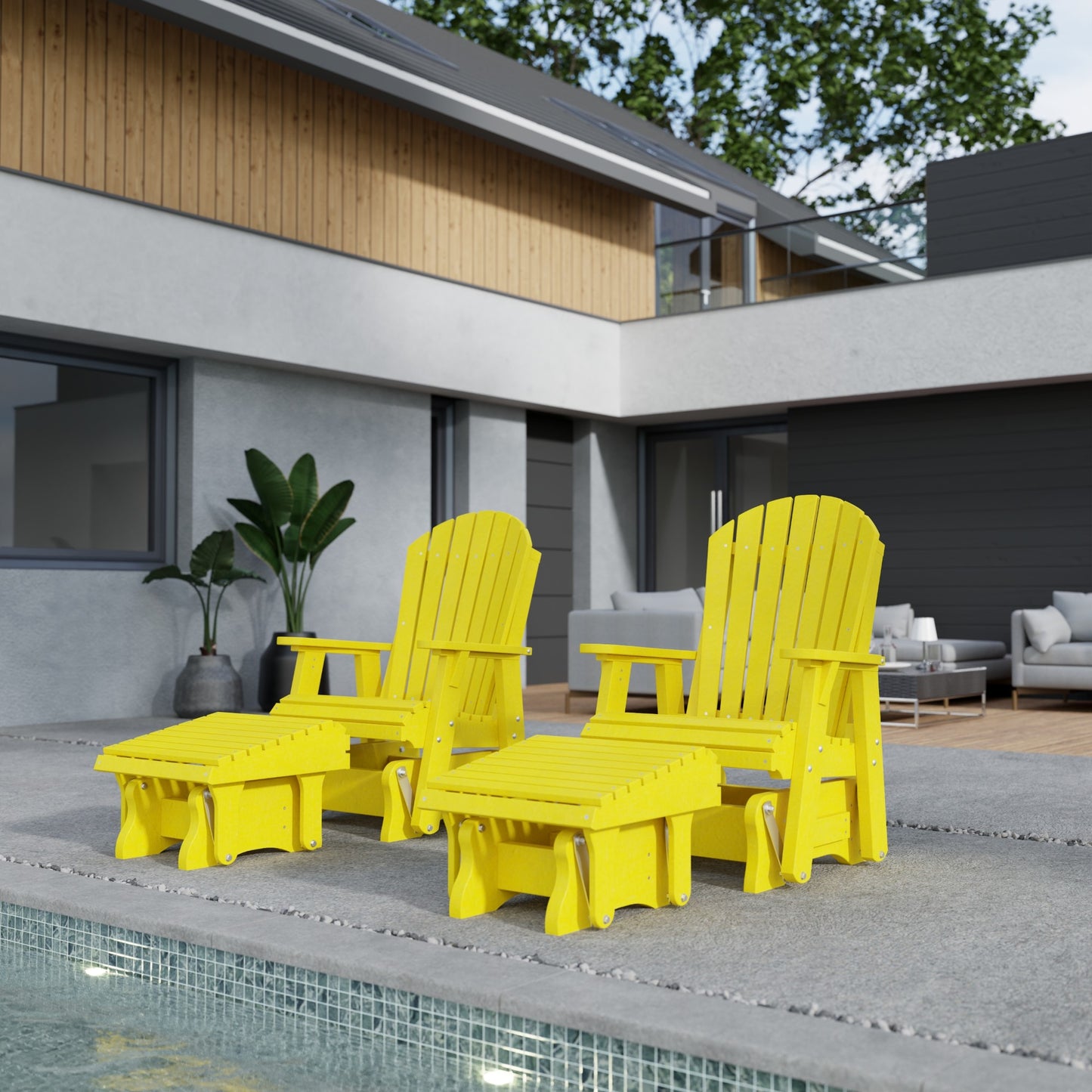 Wildridge Recycled Plastic Heritage Gliding Footrest (QUICK SHIP) - LEAD TIME TO SHIP 5 BUSINESS DAYS OR LESS