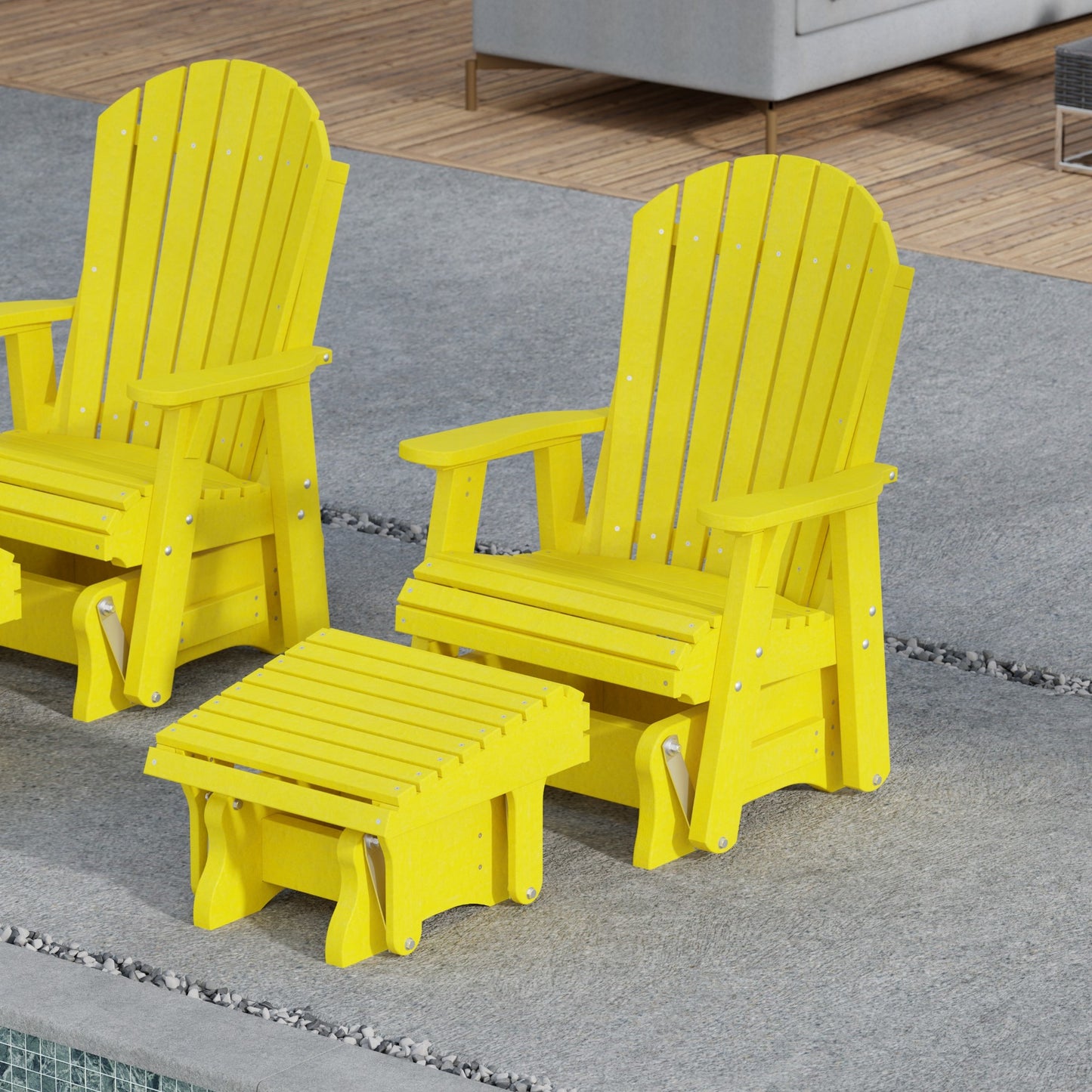 Wildridge Recycled Plastic Heritage Gliding Footrest (QUICK SHIP) - LEAD TIME TO SHIP 5 BUSINESS DAYS OR LESS