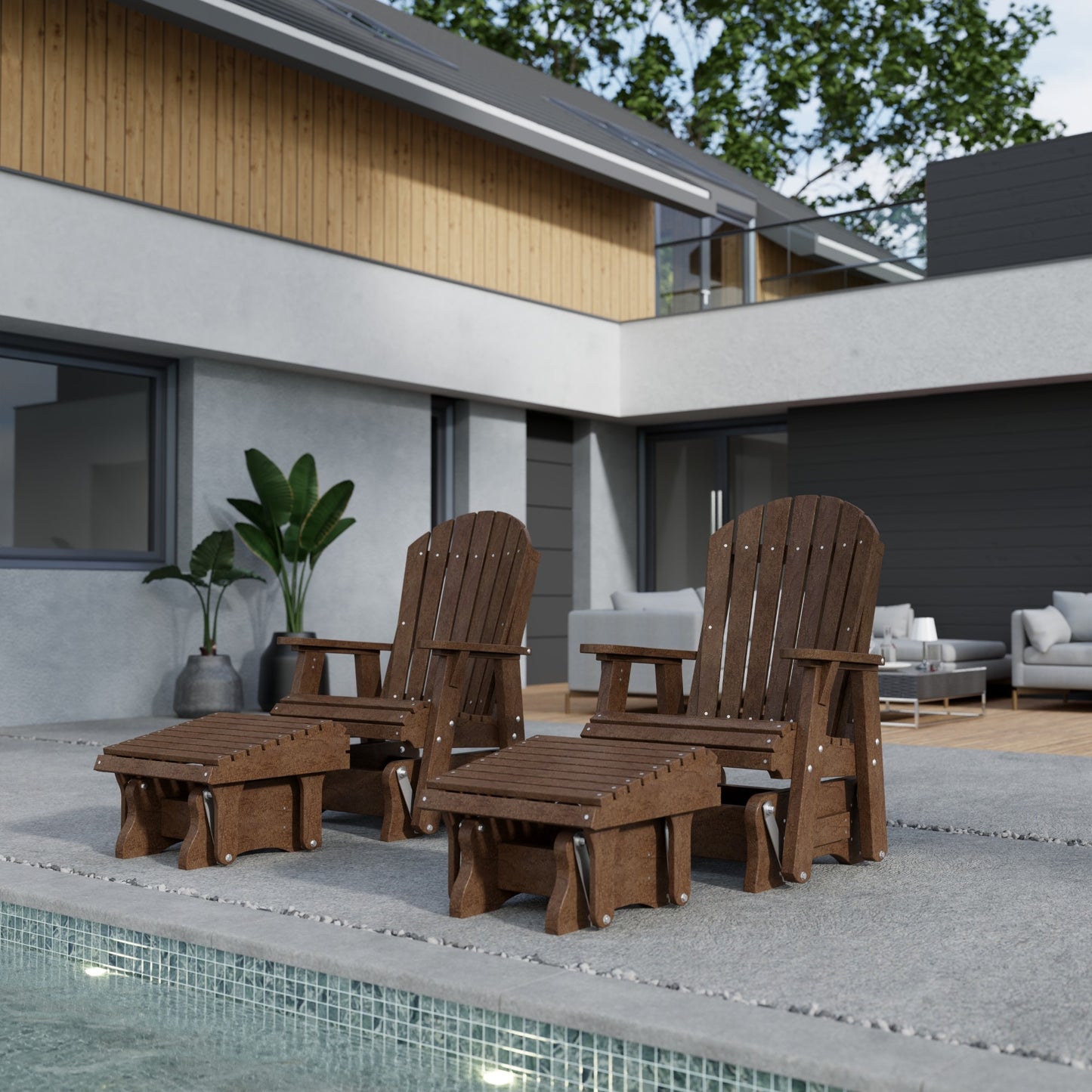 Wildridge Recycled Plastic Heritage Gliding Footrest (QUICK SHIP) - LEAD TIME TO SHIP 5 BUSINESS DAYS OR LESS