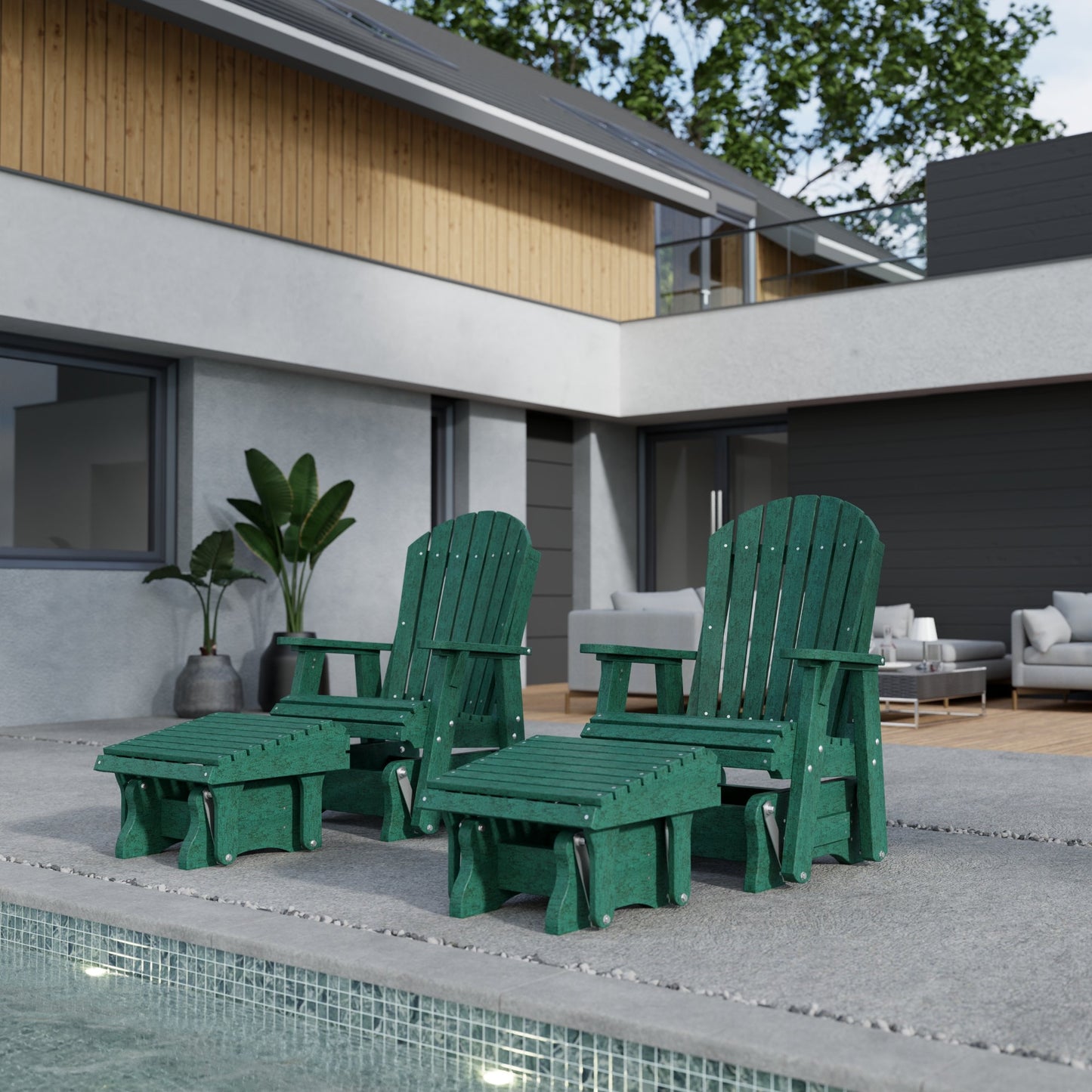 Wildridge Recycled Plastic Heritage Gliding Footrest (QUICK SHIP) - LEAD TIME TO SHIP 5 BUSINESS DAYS OR LESS