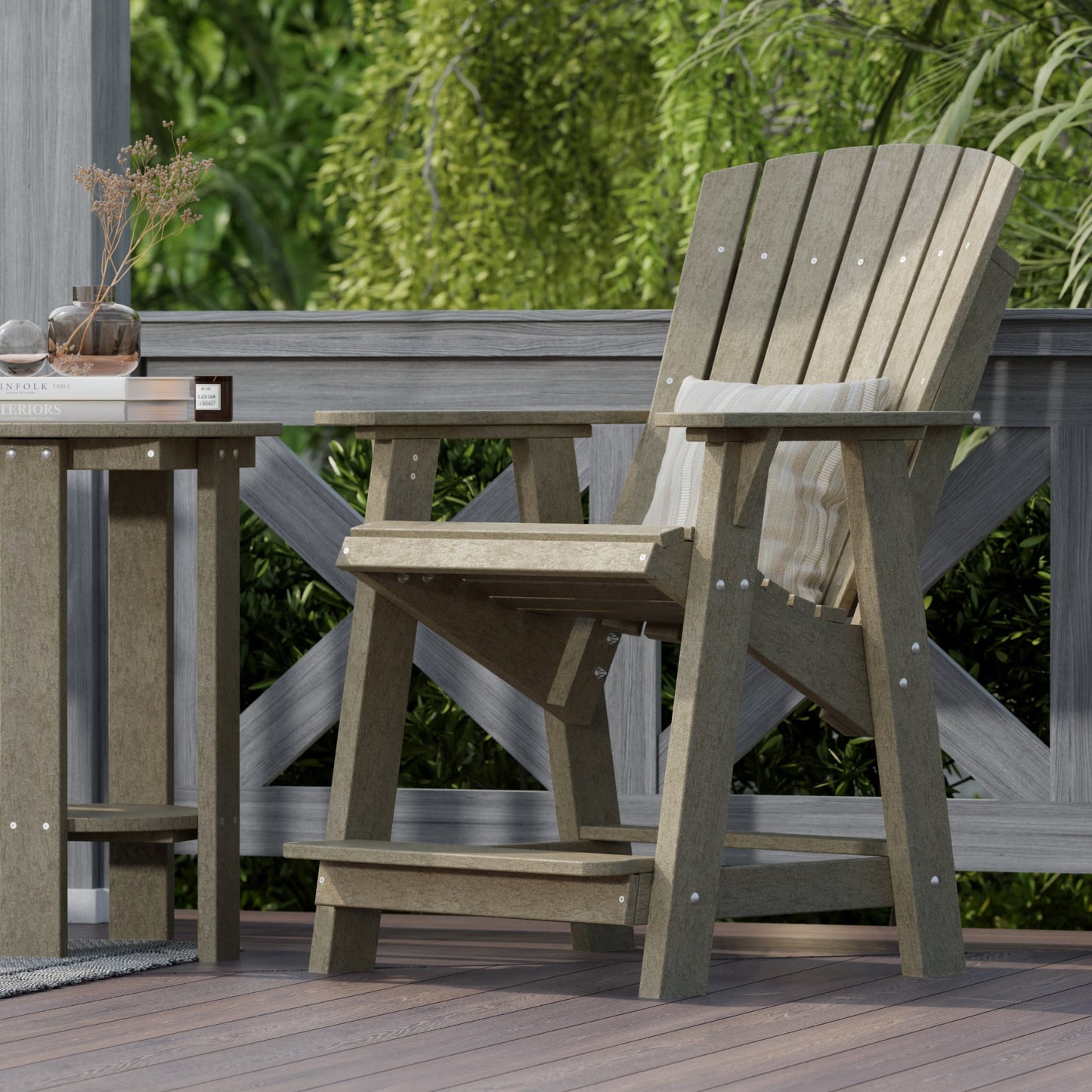WILDRIDGE HERITAGE HIGH ADIRONDACK CHAIR (SEAT HEIGHT 23.5") (QUICK SHIP) - LEAD TIME TO SHIP 5 BUSINESS DAYS OR LESS