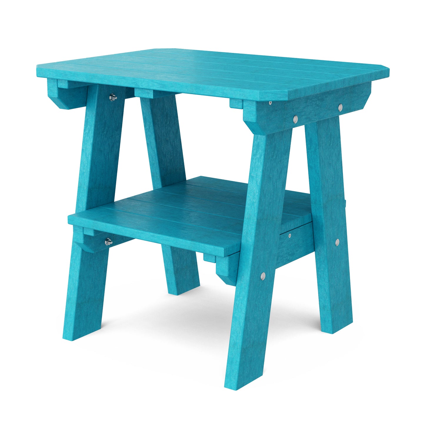 Wildridge Outdoor Recycled Plastic Heritage 2 Tier End Table - LEAD TIME TO SHIP 4 TO 6 WEEKS