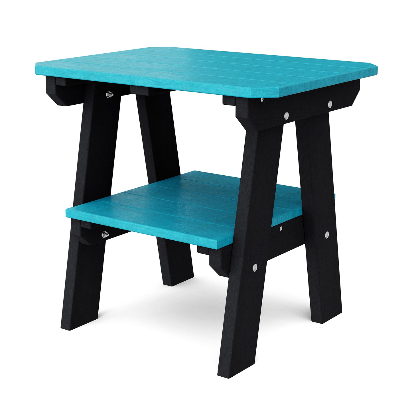 Wildridge Outdoor Recycled Plastic Heritage 2 Tier End Table - LEAD TIME TO SHIP 4 TO 6 WEEKS