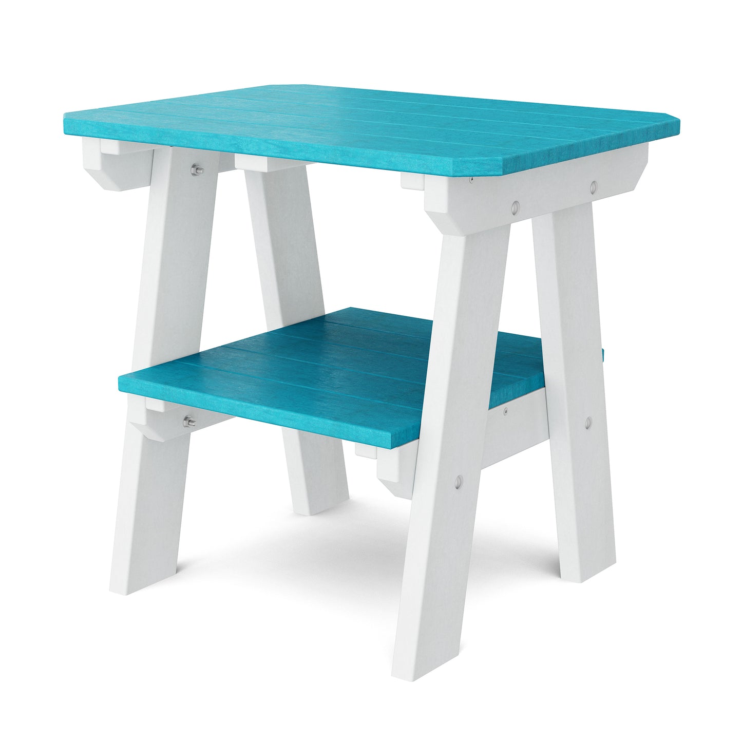Wildridge Outdoor Recycled Plastic Heritage 2 Tier End Table - LEAD TIME TO SHIP 4 TO 6 WEEKS
