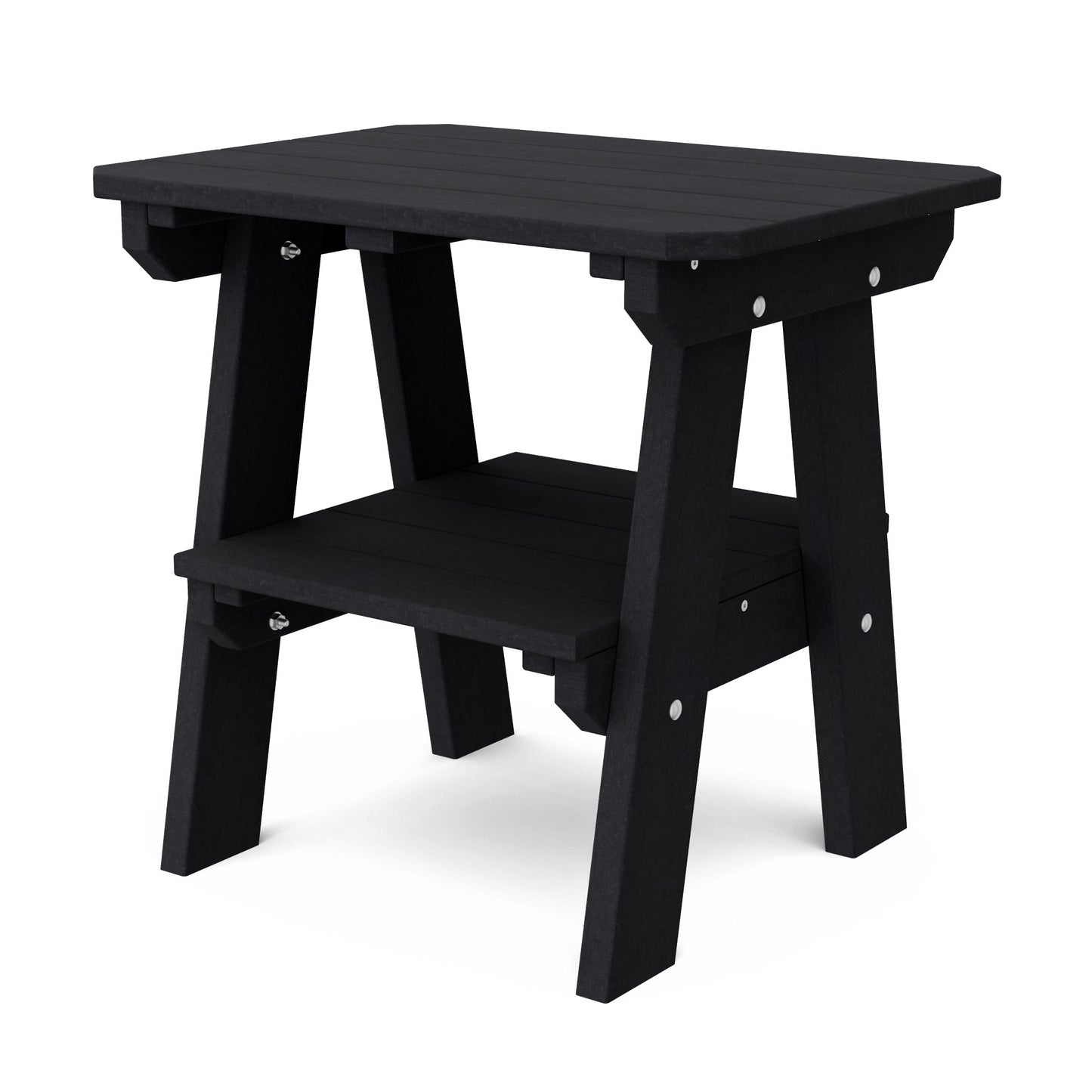 Wildridge Outdoor Recycled Plastic Heritage 2 Tier End Table - LEAD TIME TO SHIP 4 TO 6 WEEKS