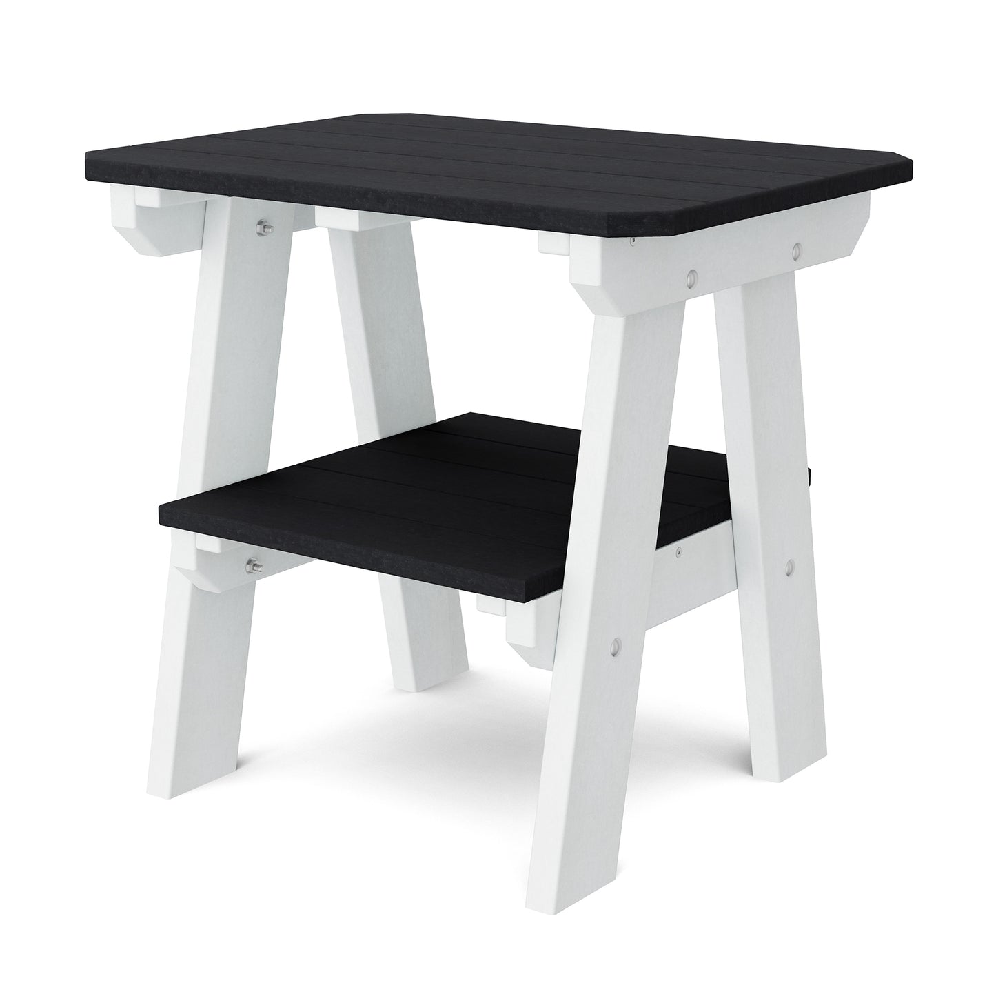 Wildridge Outdoor Recycled Plastic Heritage 2 Tier End Table - LEAD TIME TO SHIP 4 TO 6 WEEKS