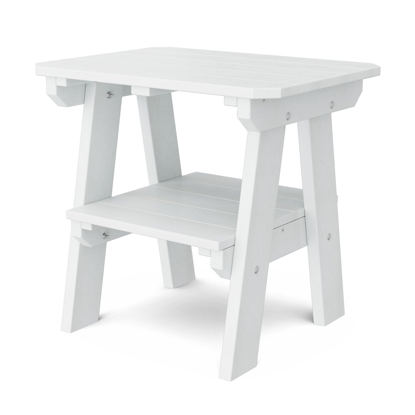 Wildridge Outdoor Recycled Plastic Heritage 2 Tier End Table - LEAD TIME TO SHIP 4 TO 6 WEEKS