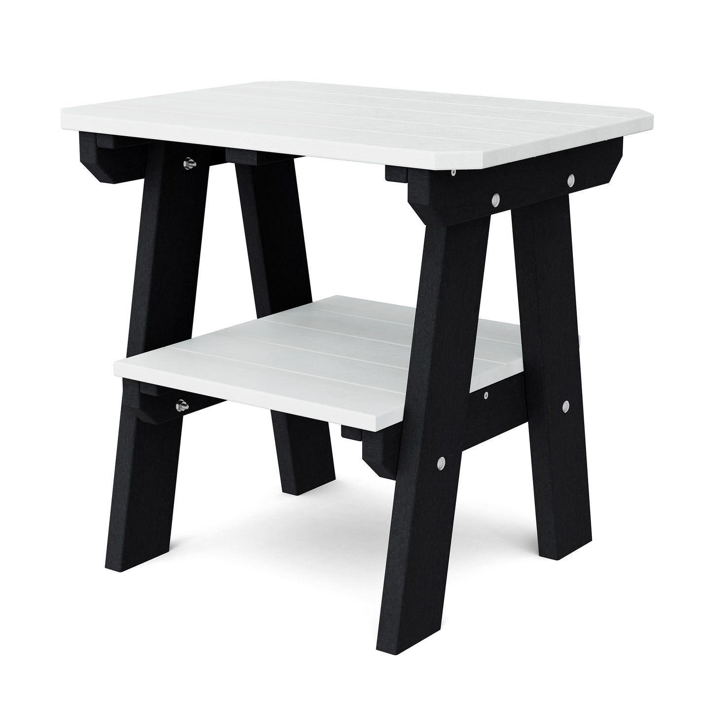 Wildridge Outdoor Recycled Plastic Heritage 2 Tier End Table - LEAD TIME TO SHIP 4 TO 6 WEEKS