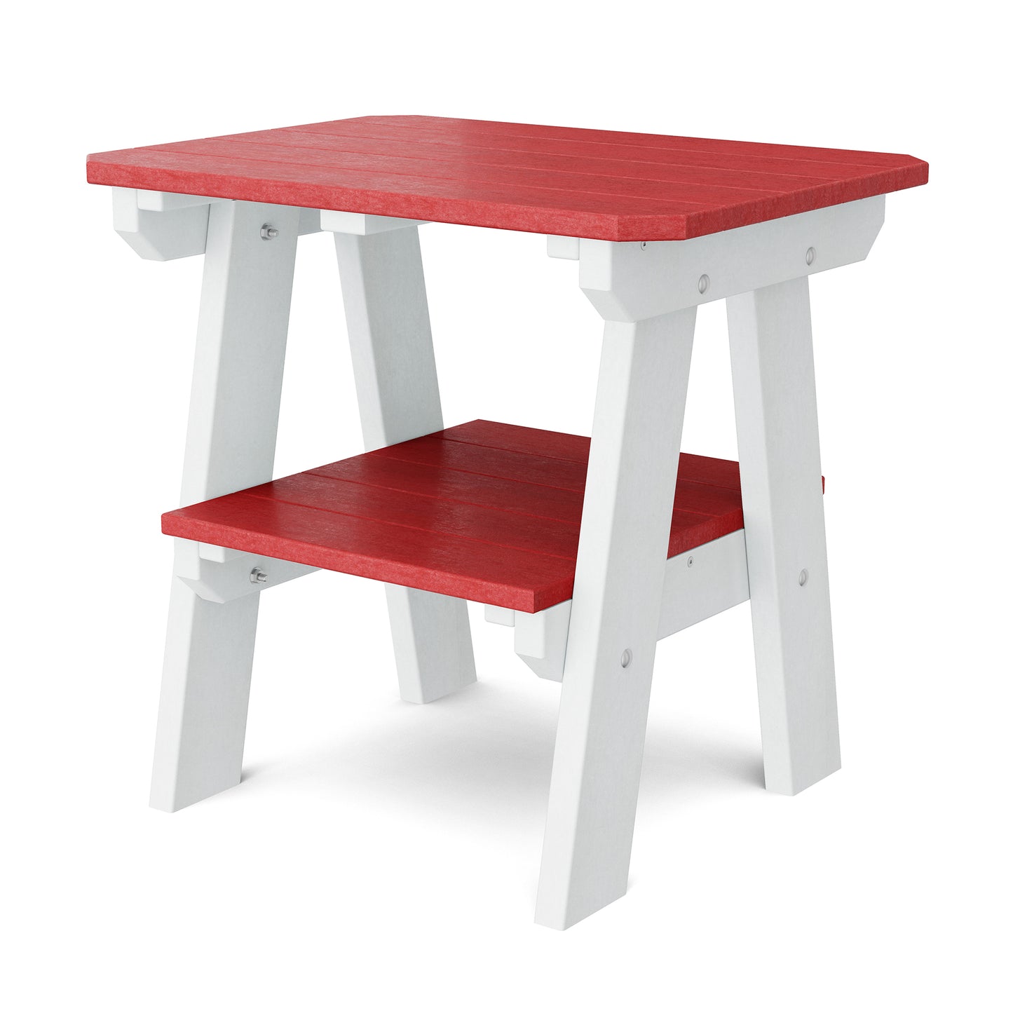Wildridge Outdoor Recycled Plastic Heritage 2 Tier End Table - LEAD TIME TO SHIP 4 TO 6 WEEKS