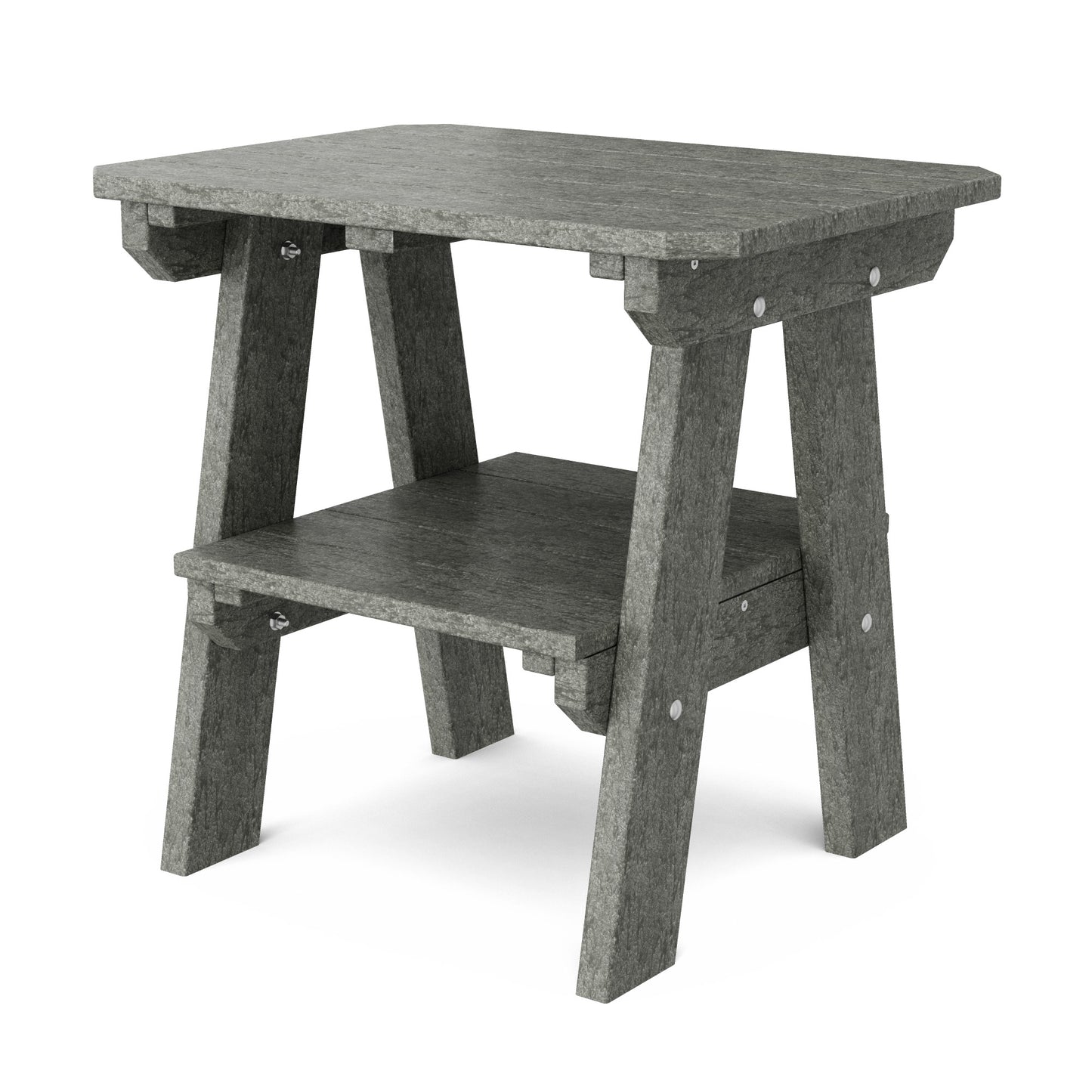 Wildridge Outdoor Recycled Plastic Heritage 2 Tier End Table - LEAD TIME TO SHIP 4 TO 6 WEEKS