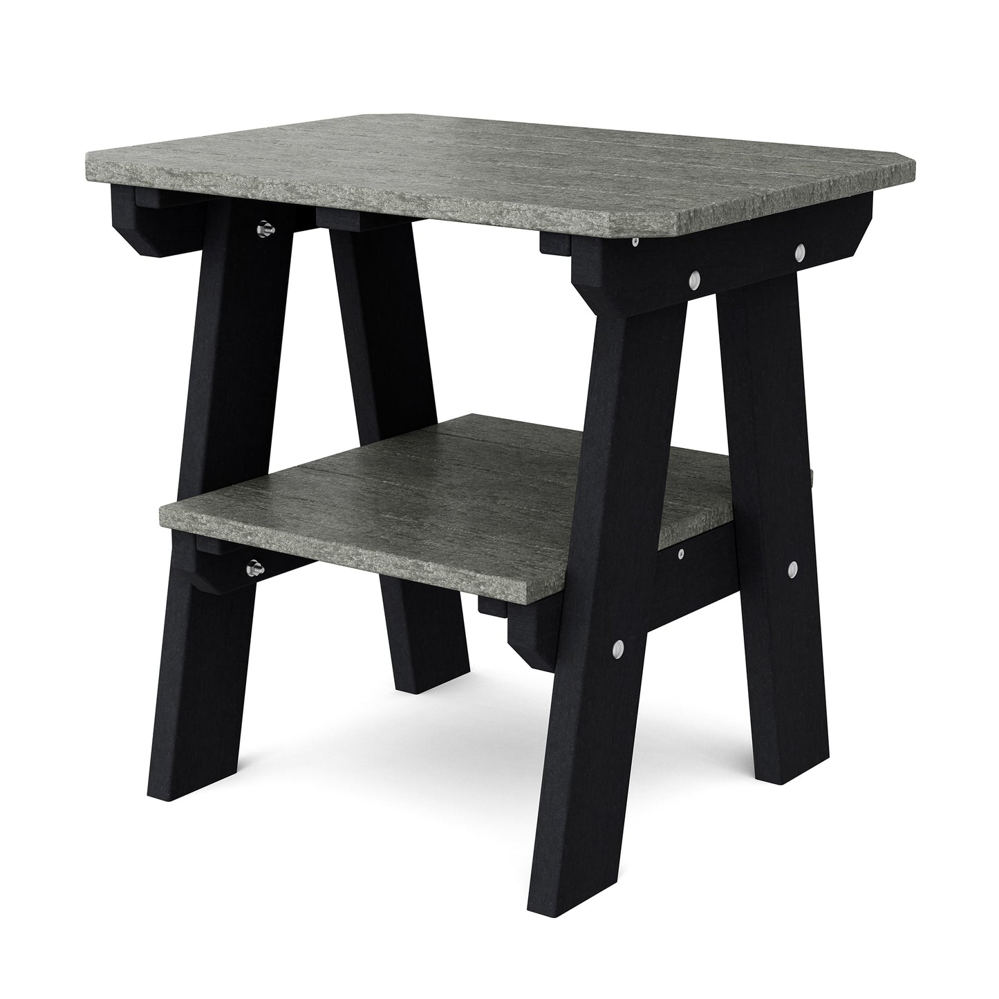 Wildridge Outdoor Recycled Plastic Heritage 2 Tier End Table - LEAD TIME TO SHIP 4 TO 6 WEEKS