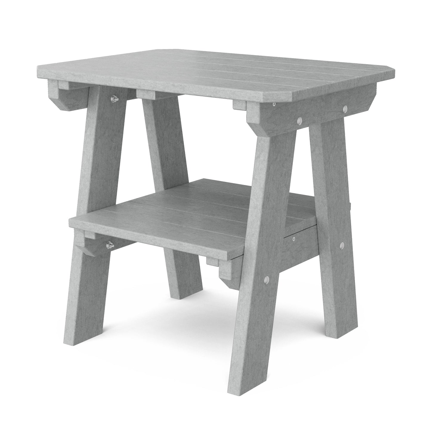Wildridge Outdoor Recycled Plastic Heritage 2 Tier End Table - LEAD TIME TO SHIP 4 TO 6 WEEKS