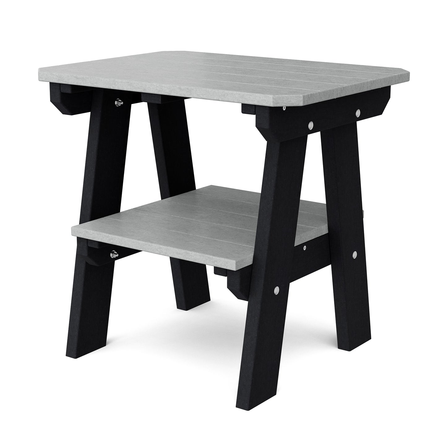 Wildridge Outdoor Recycled Plastic Heritage 2 Tier End Table - LEAD TIME TO SHIP 4 TO 6 WEEKS