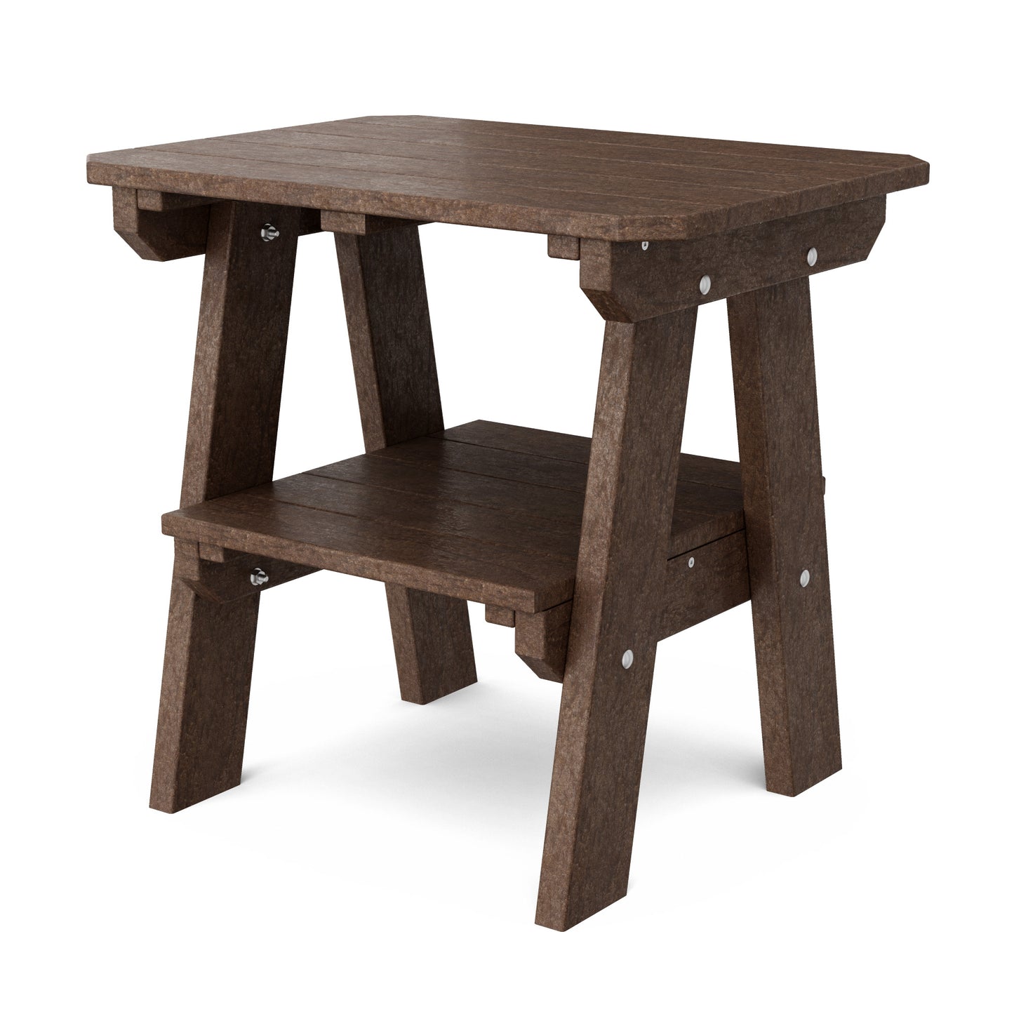 Wildridge Outdoor Recycled Plastic Heritage 2 Tier End Table - LEAD TIME TO SHIP 4 TO 6 WEEKS