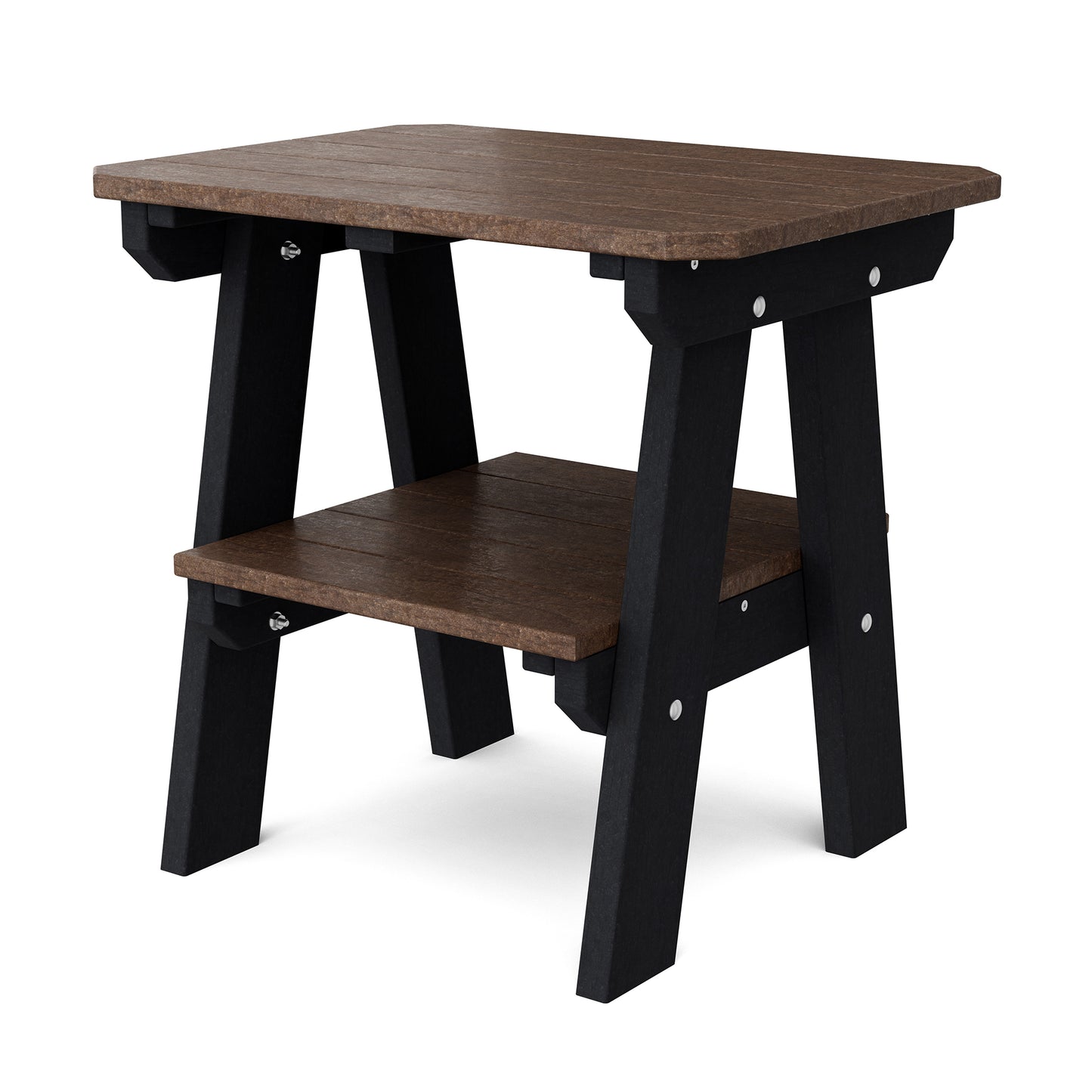 Wildridge Outdoor Recycled Plastic Heritage 2 Tier End Table - LEAD TIME TO SHIP 4 TO 6 WEEKS