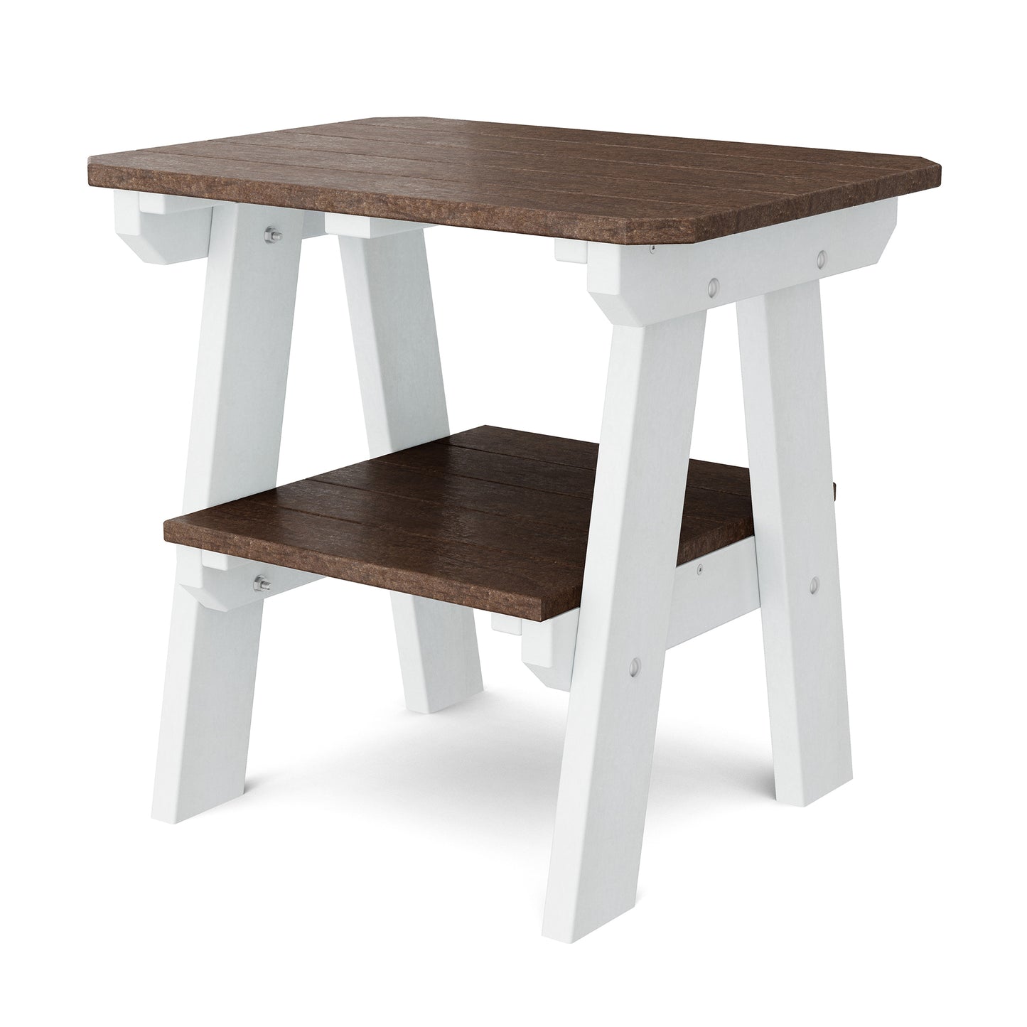 Wildridge Outdoor Recycled Plastic Heritage 2 Tier End Table - LEAD TIME TO SHIP 4 TO 6 WEEKS