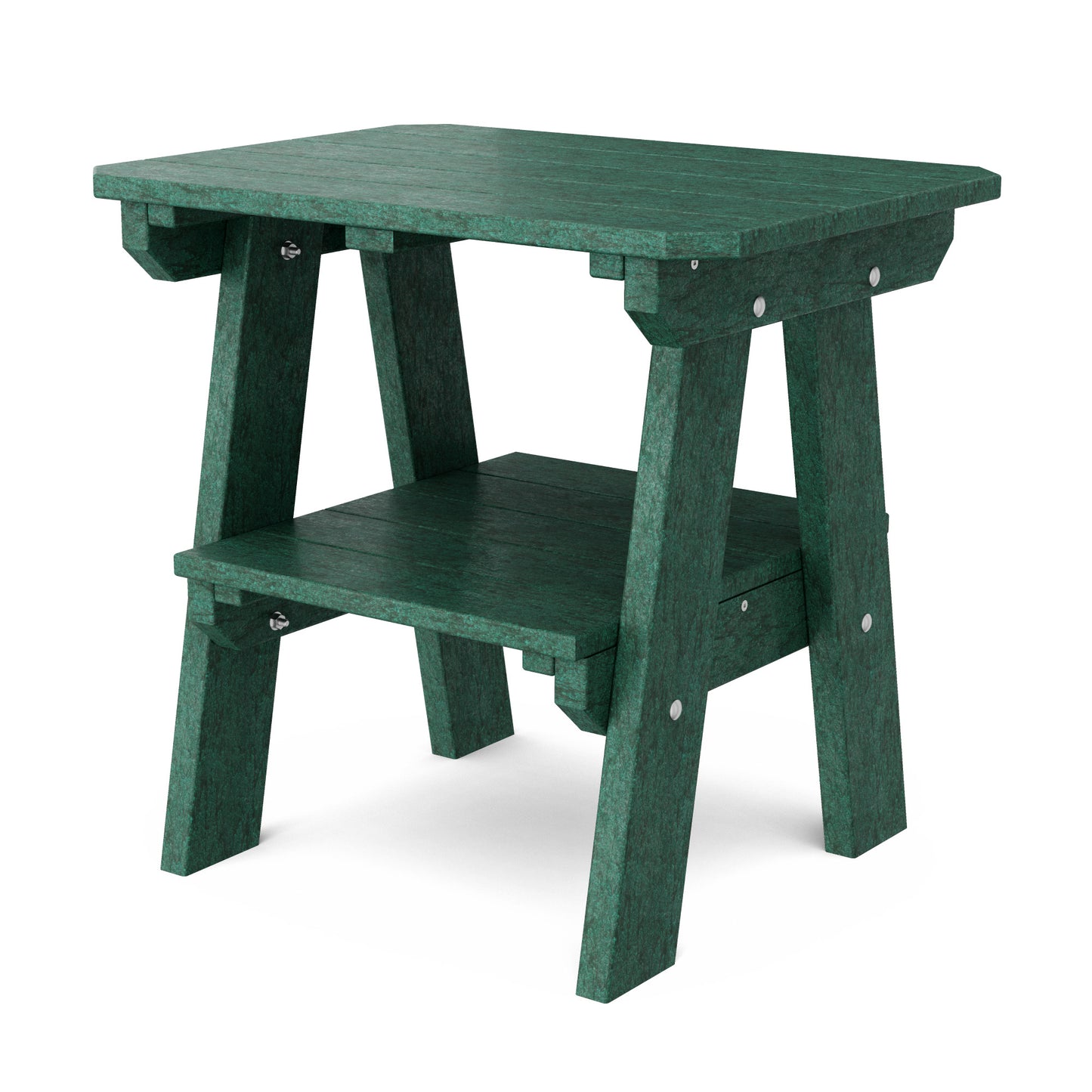 Wildridge Outdoor Recycled Plastic Heritage 2 Tier End Table - LEAD TIME TO SHIP 4 TO 6 WEEKS