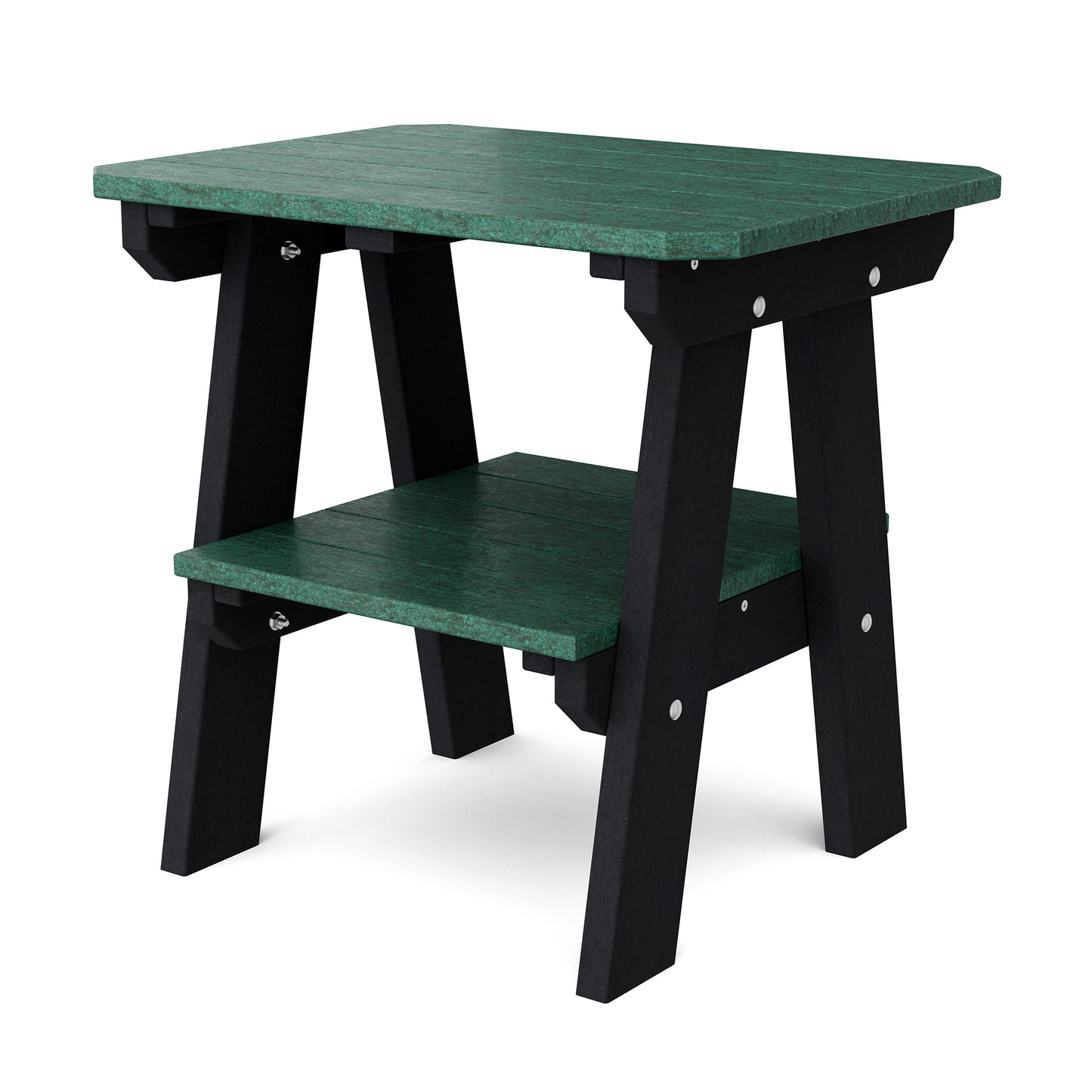 Wildridge Outdoor Recycled Plastic Heritage 2 Tier End Table - LEAD TIME TO SHIP 4 TO 6 WEEKS