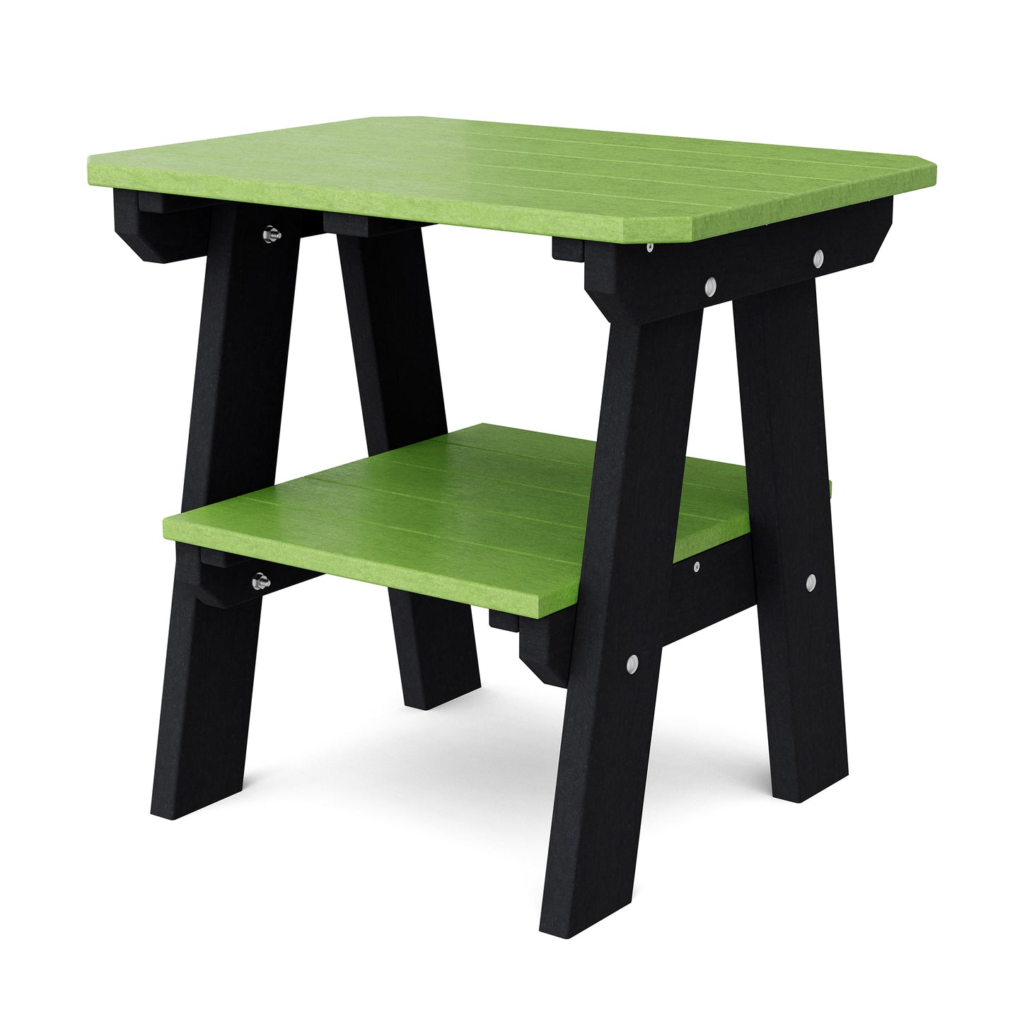 Wildridge Outdoor Recycled Plastic Heritage 2 Tier End Table - LEAD TIME TO SHIP 4 TO 6 WEEKS