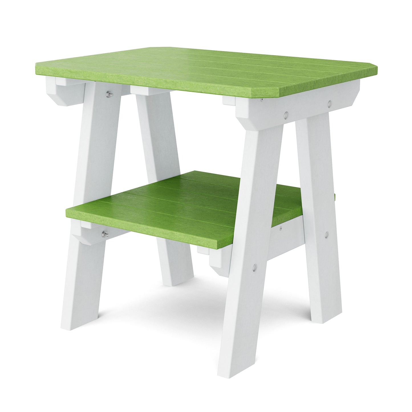 Wildridge Outdoor Recycled Plastic Heritage 2 Tier End Table - LEAD TIME TO SHIP 4 TO 6 WEEKS